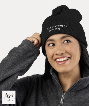 I'm Starting to Feel Cozy. . . Pom-pom Beanie