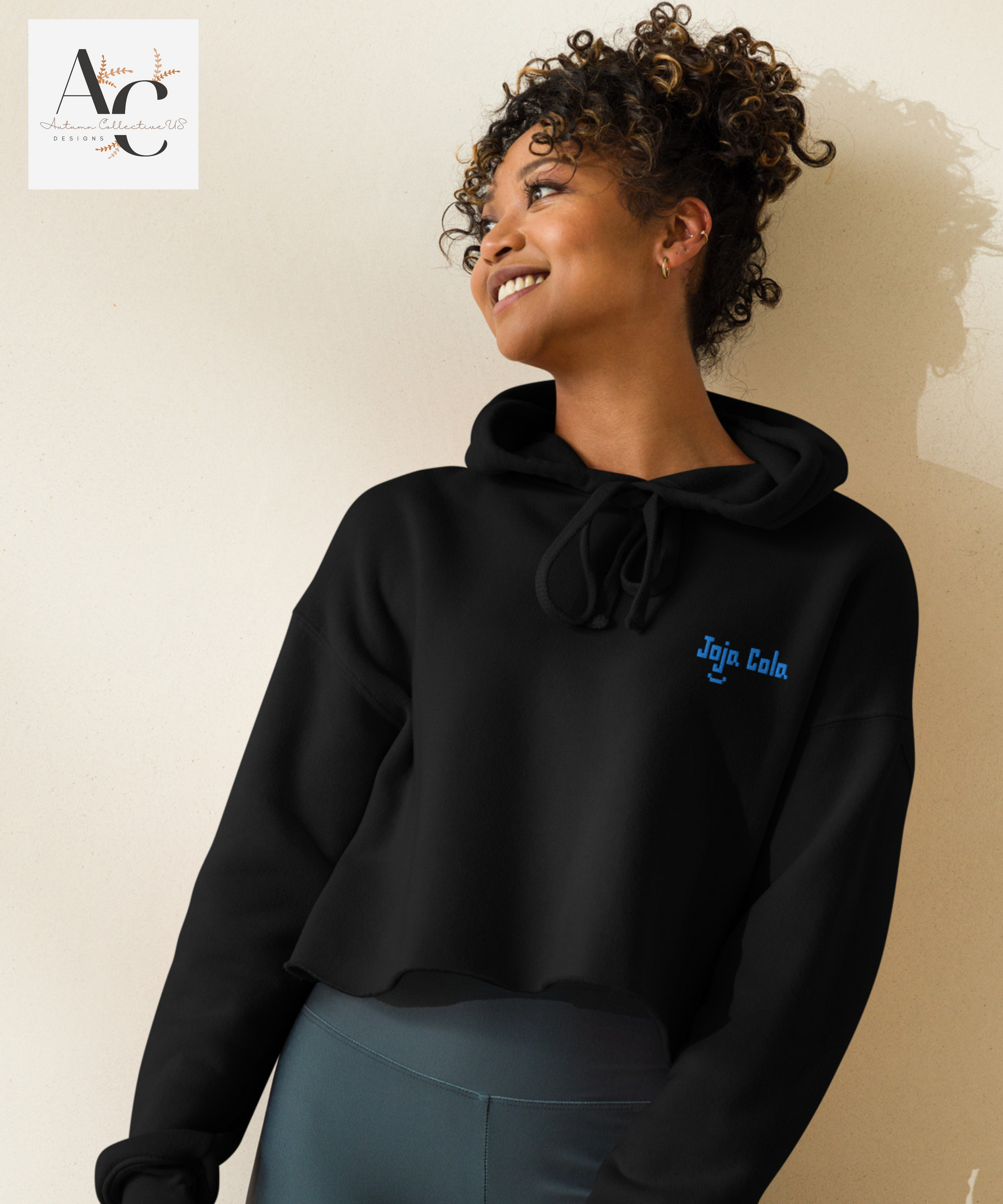 Embroidered Joja Mart Crop Hoodie