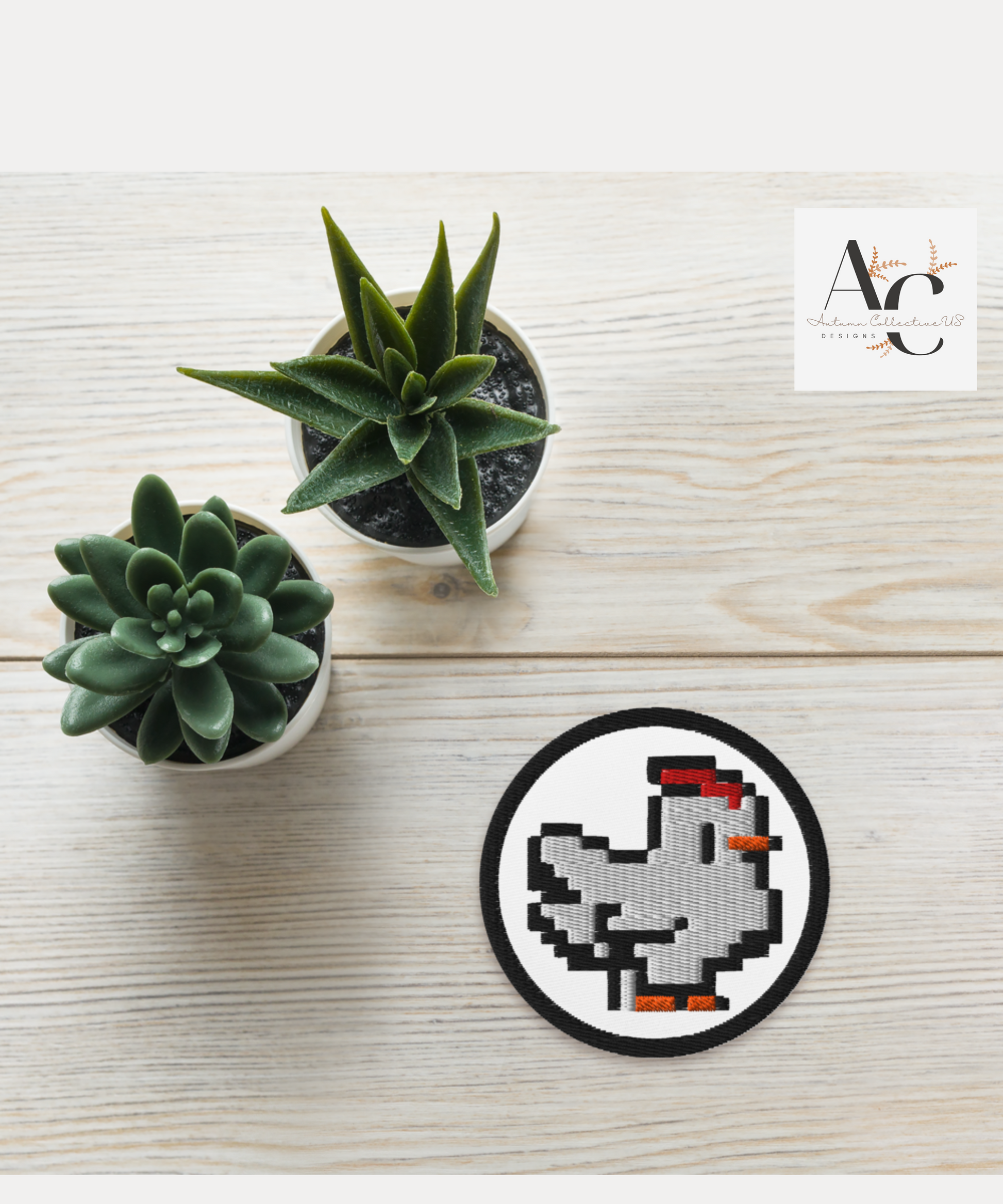 Embroidered Stardew Chicken Patch