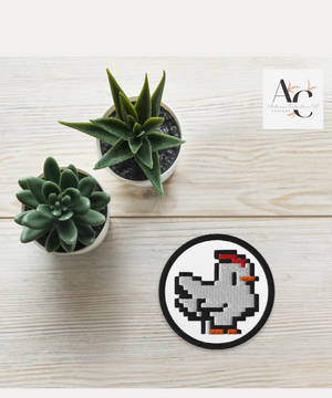 Embroidered Stardew Chicken Patch