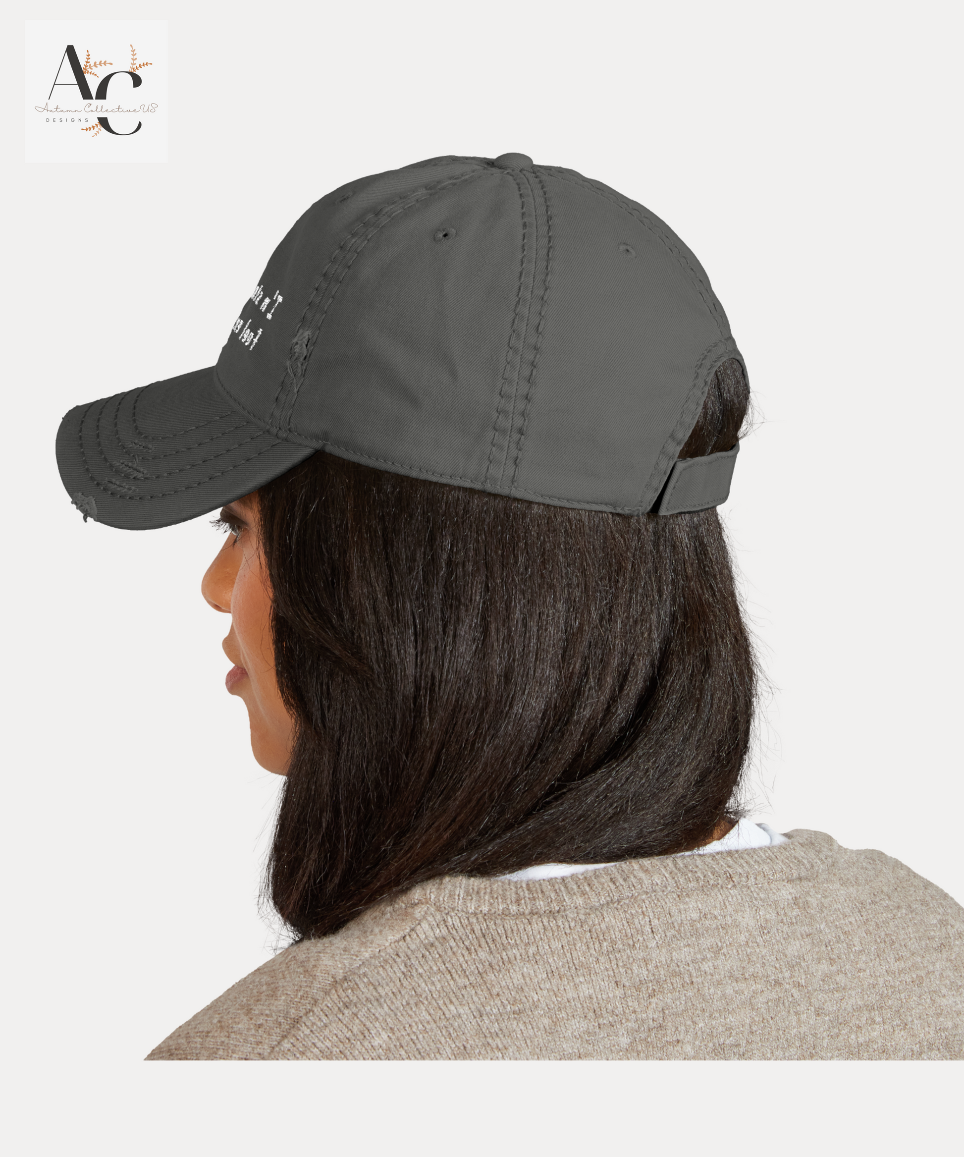 Embroidered I'm Starting to Feel Exhausted Distressed Dad Hat