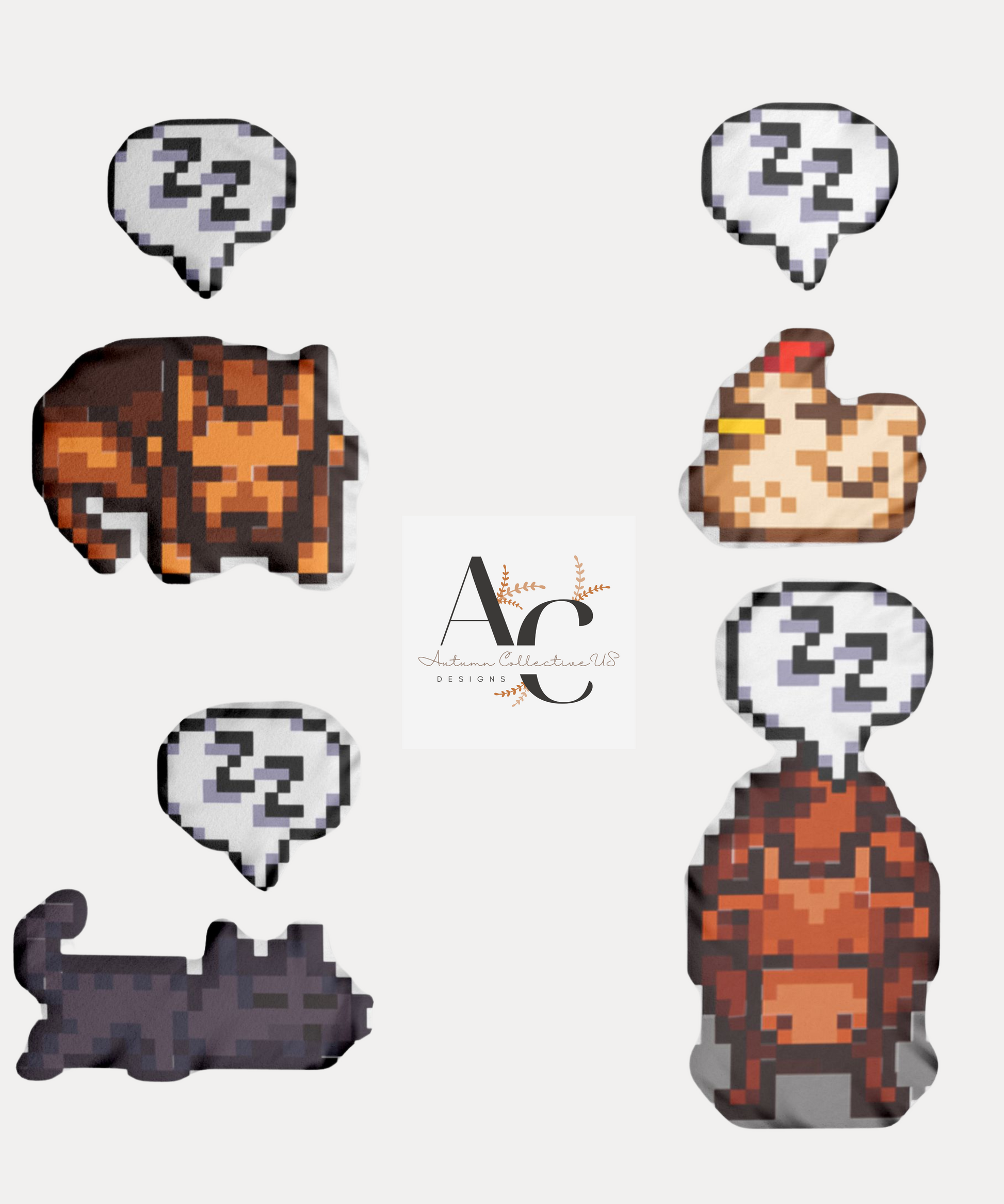 Custom Stardew Pet Shaped Pillows