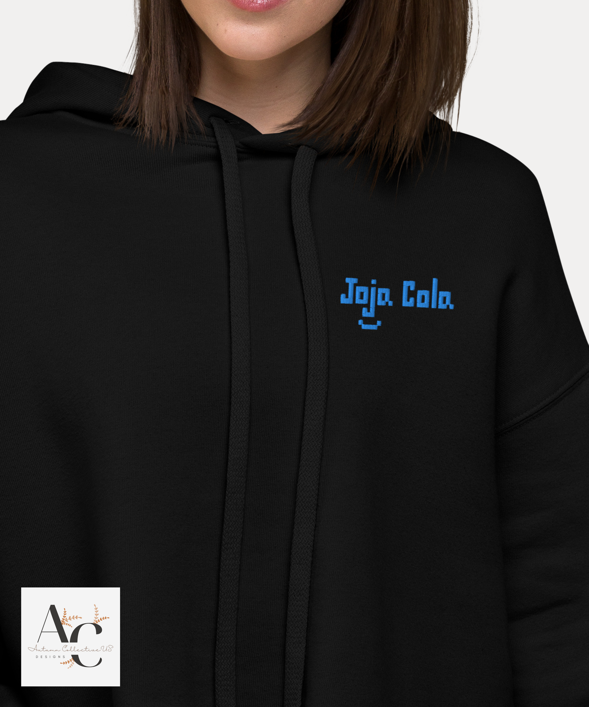 Embroidered Joja Mart Crop Hoodie