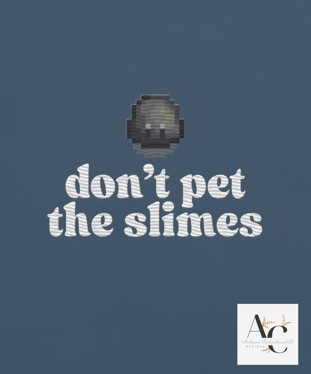 Embroidered Don't Pet The Slimes heavyweight t-shirt