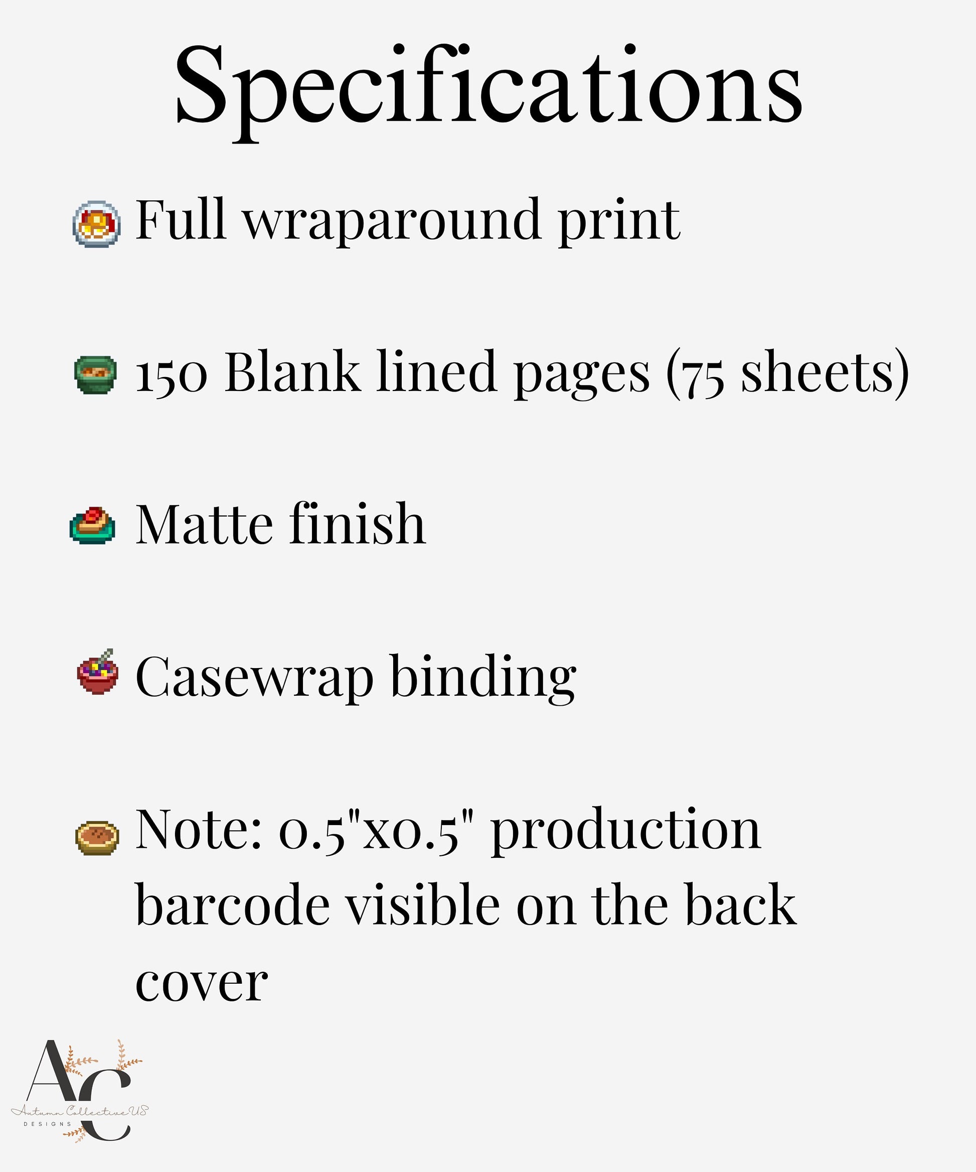 Stardew Valley Queen of Sauce Lined Journal