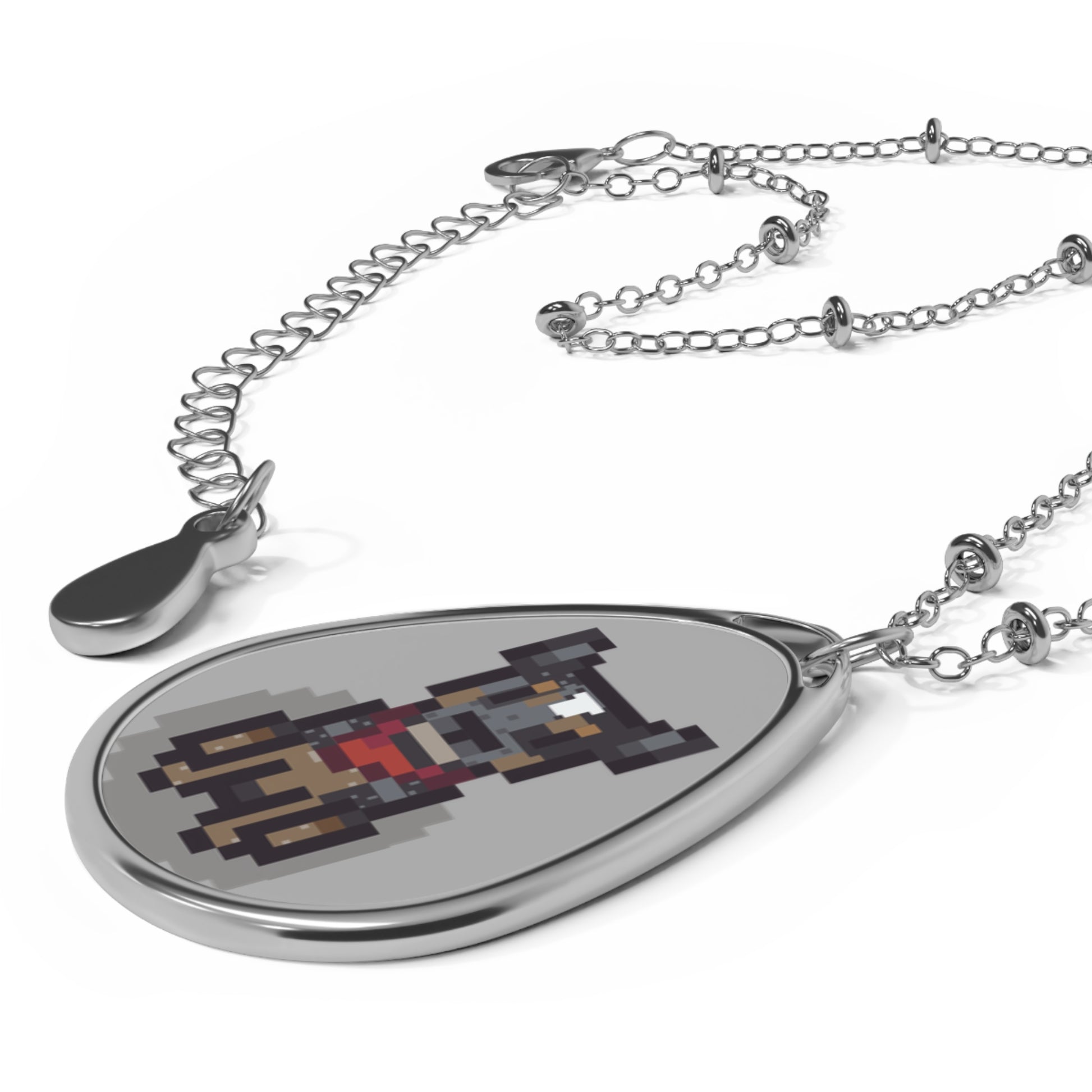 Custom Stardew Inspired Pet Oval Necklace