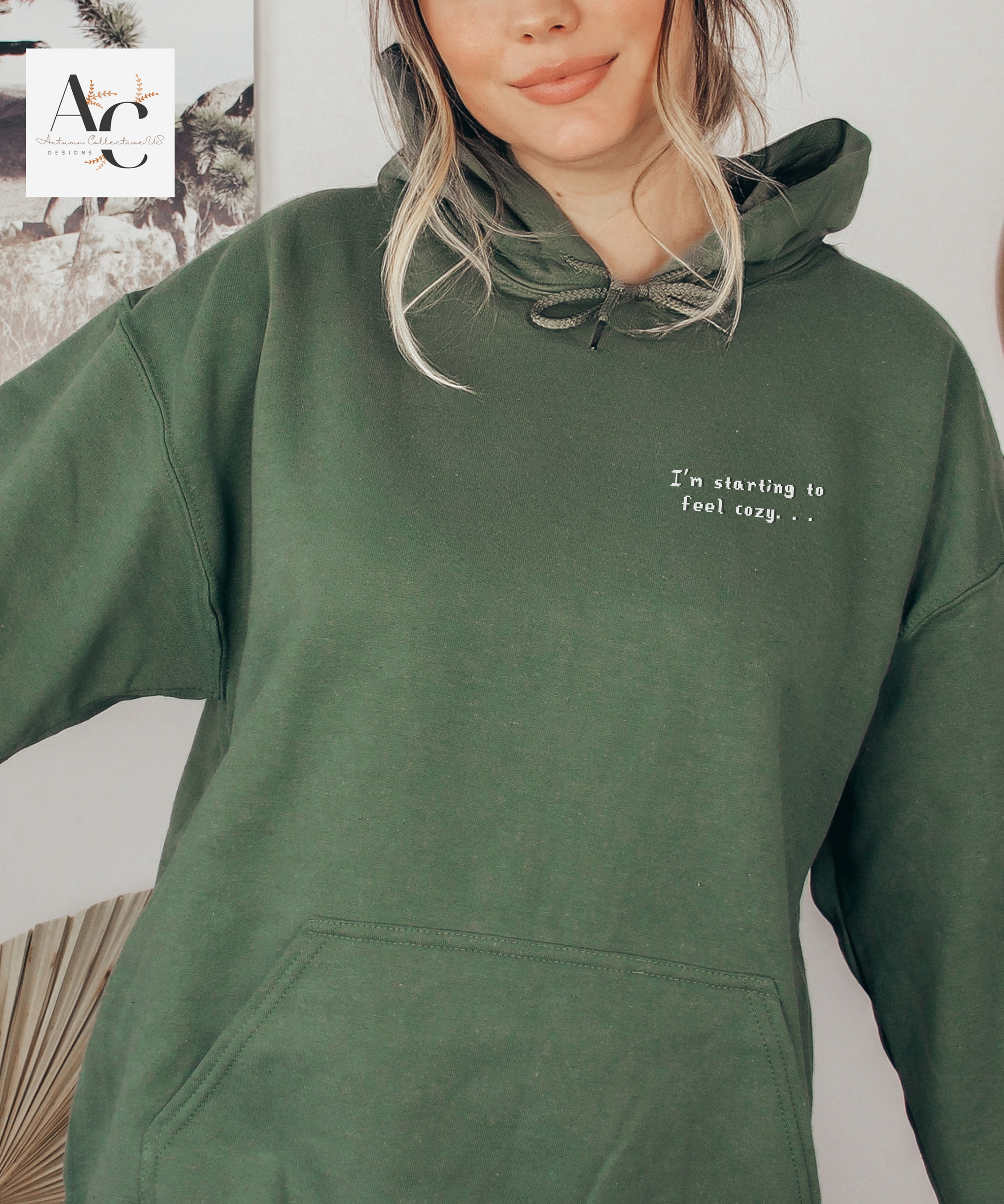 Embroidered I'm Starting To Feel Cozy Hoodie