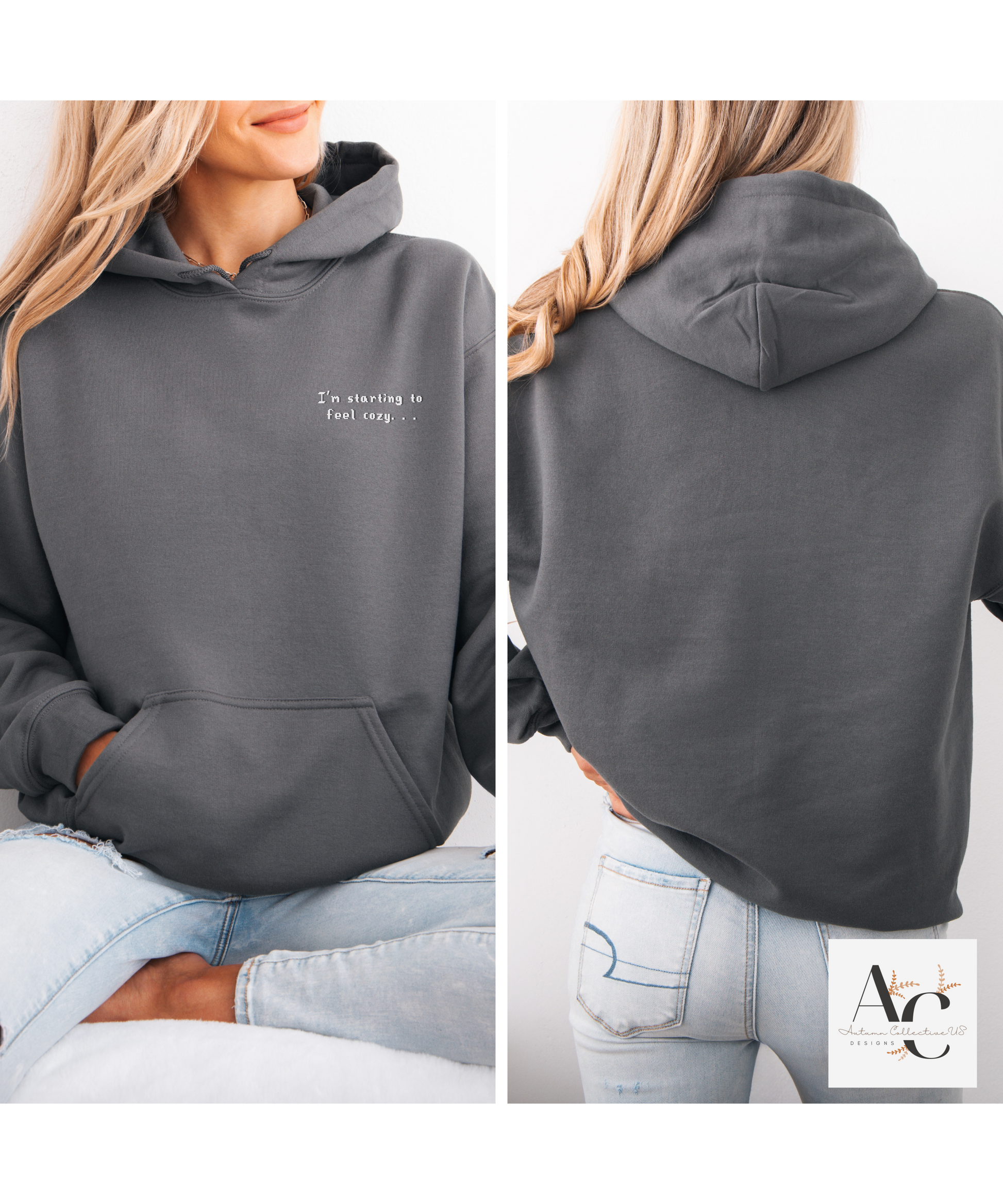 Embroidered I'm Starting To Feel Cozy Hoodie