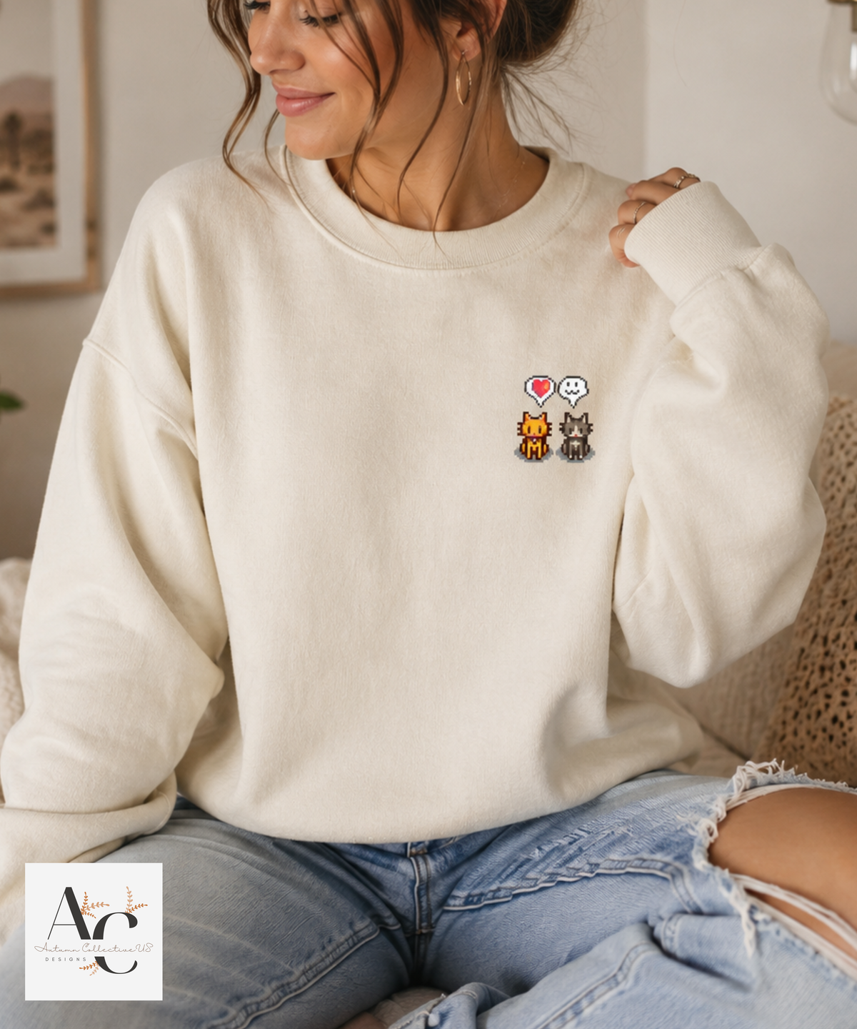 Etsy's Pick Cat Stardew Valley Sweatshirt - Custom Pets!