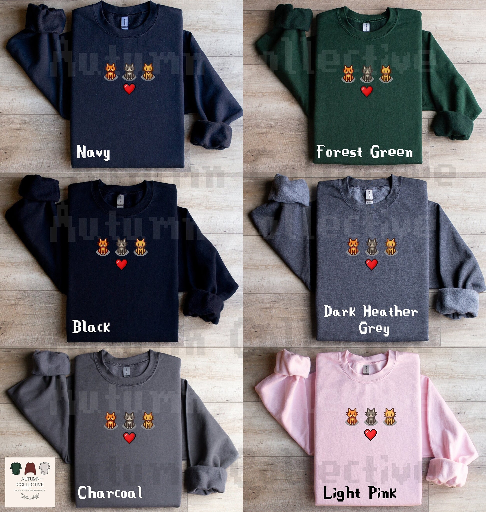 Three Cat Stardew Valley Sweatshirt