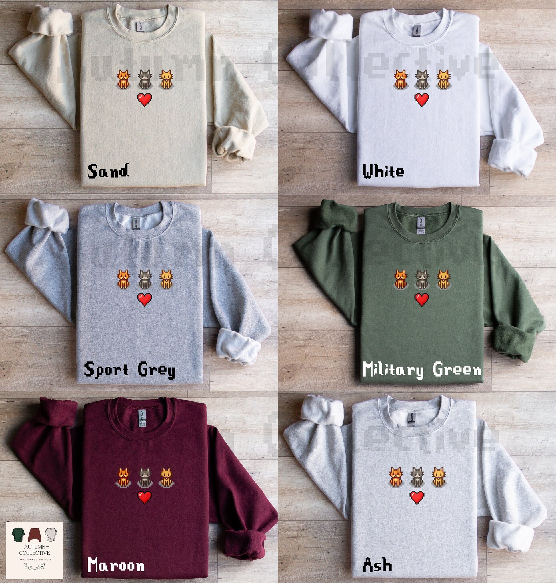 Three Cat Stardew Valley Sweatshirt