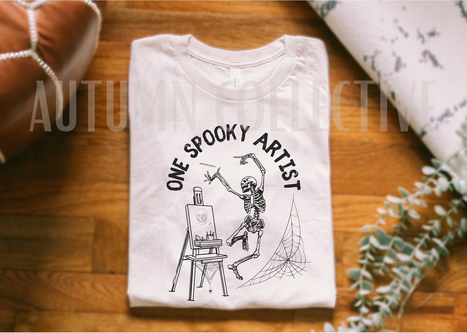 Skeleton Halloween Shirt, Gift for Her or Him, Halloween Shirt, Gift for Artist, Funny Shirt, Art Teacher Gift, Graphic Tee, Unisex
