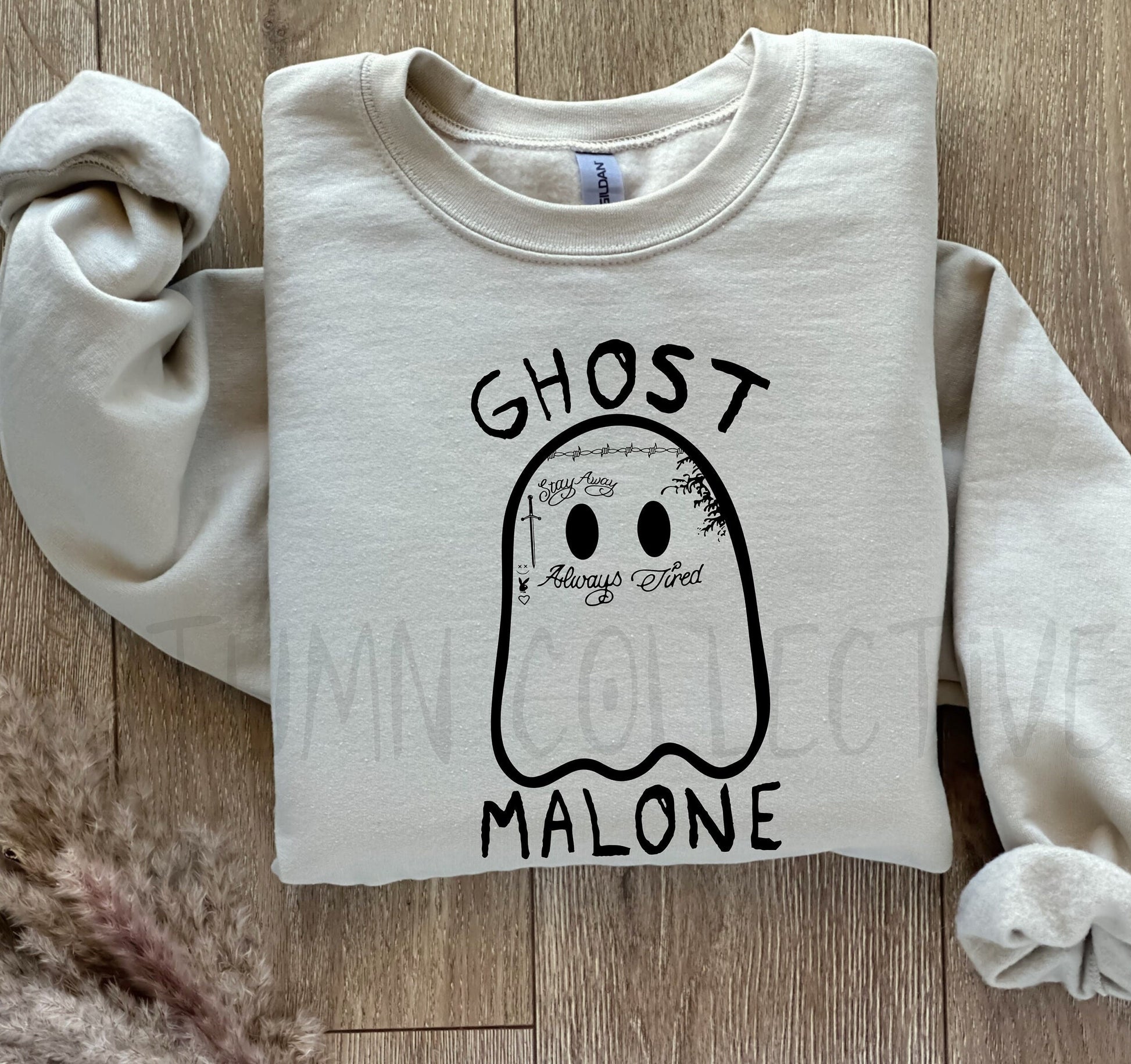 Trendy Post Sweatshirt, Malone Sweatshirt, Funny Ghost Sweatshirt, Halloween Sweatshirt, Funny Halloween Crewneck, Fall Hoodie