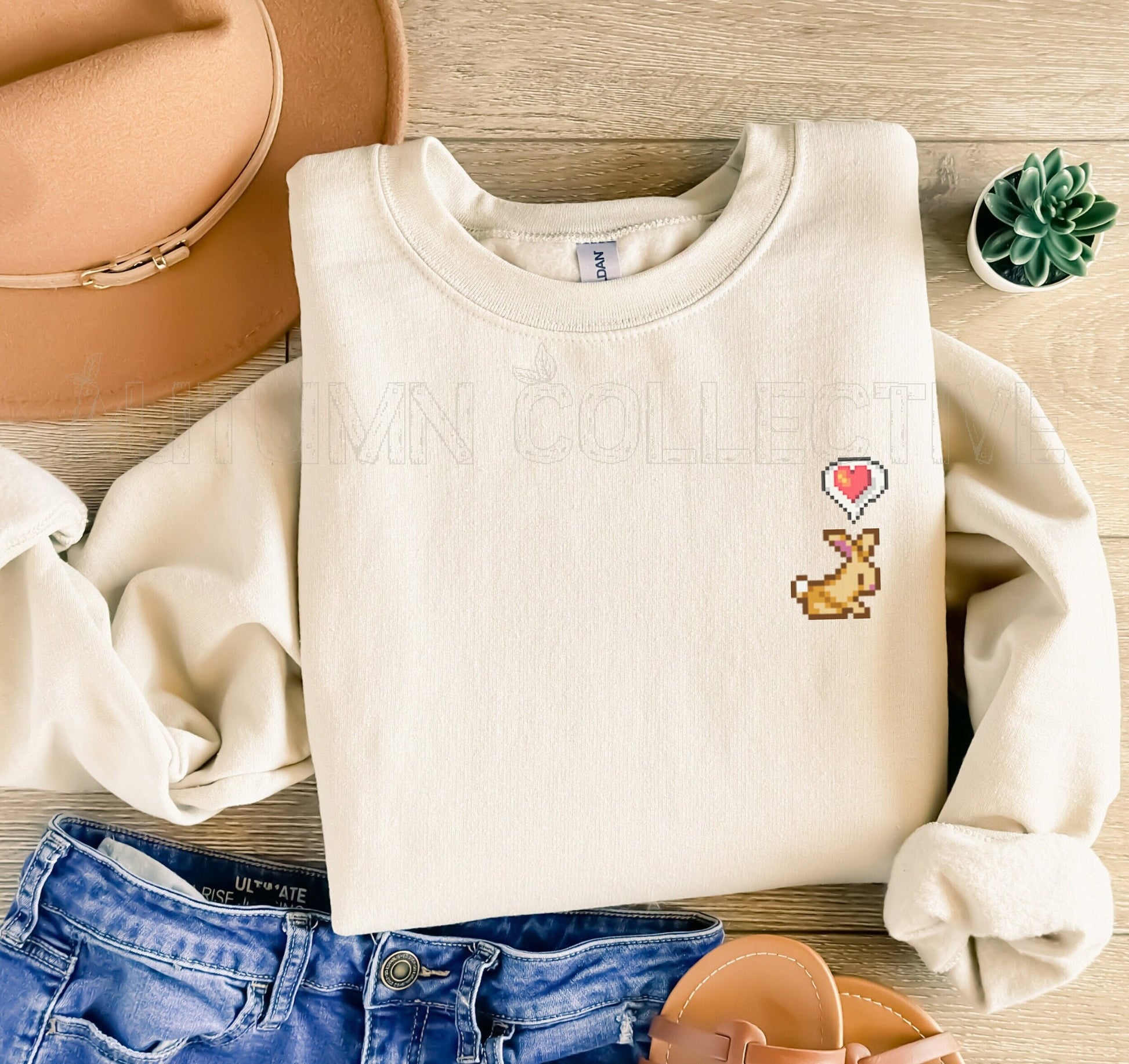 Bunny Stardew Valley Sweatshirt, Gift for Him or Her, Video Game Art, Pixel, Animal lover, Cozy Gamer, Gaming Shirt, Easter, Cozy Gamer, Hat