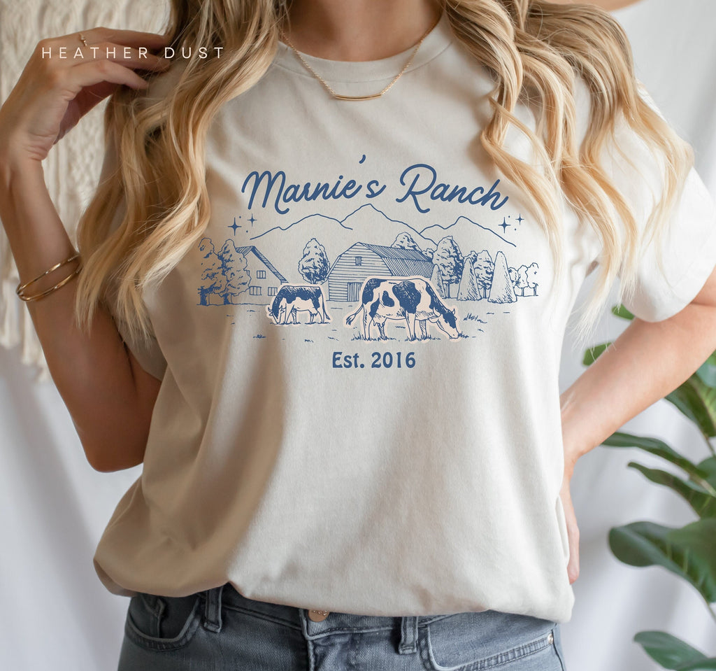 Marnie's Ranch Shirt, Cozy Gamer Girl Tee, Gift for Her, Gamer Girl Style, Fan Art, Farm Shirt, Original Stardew Valley Inspired Tee-Shirt