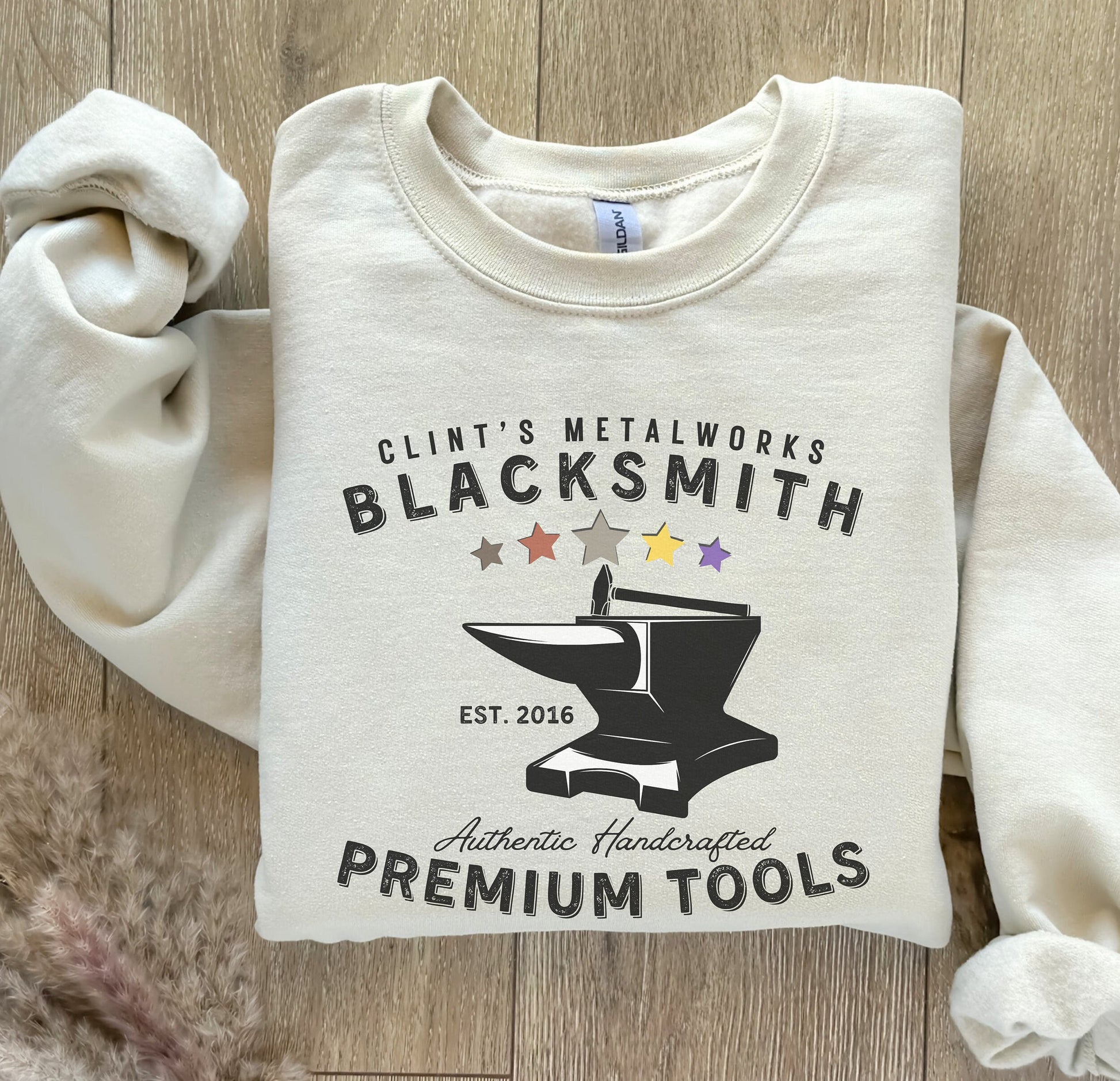 Clint Blacksmith Employee Stardew Valley Sweatshirt, Gift for Him and Her, Video Game, Pixel Art, Crossing, 8Bit Game, Valley, Animal, Cozy