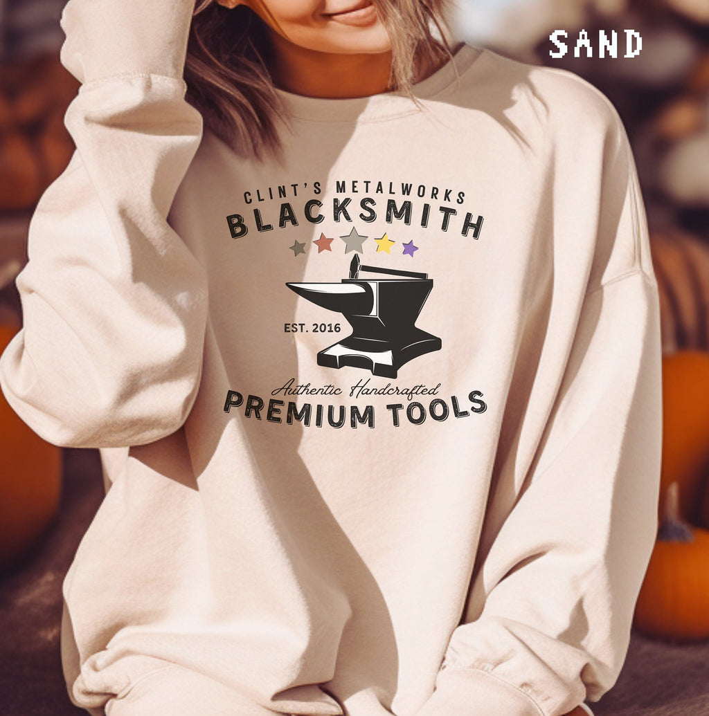 Clint Blacksmith Employee Stardew Valley Sweatshirt, Gift for Him and Her, Video Game, Pixel Art, Crossing, 8Bit Game, Valley, Animal, Cozy