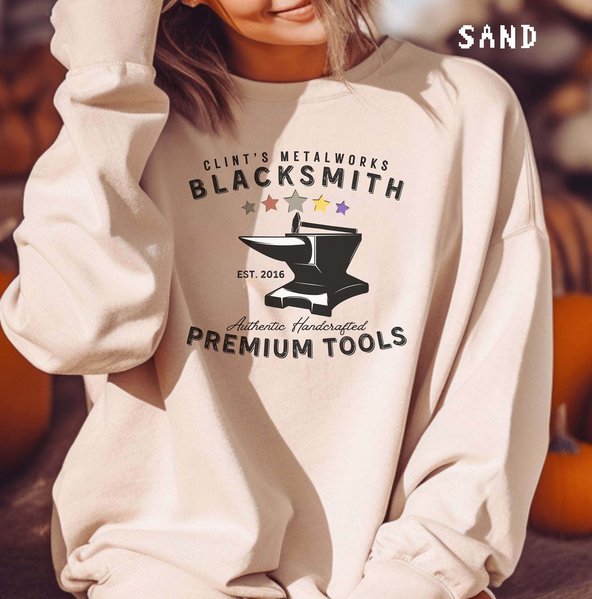 Clint Blacksmith Employee Stardew Valley Sweatshirt, Gift for Him and Her, Video Game, Pixel Art, Crossing, 8Bit Game, Valley, Animal, Cozy