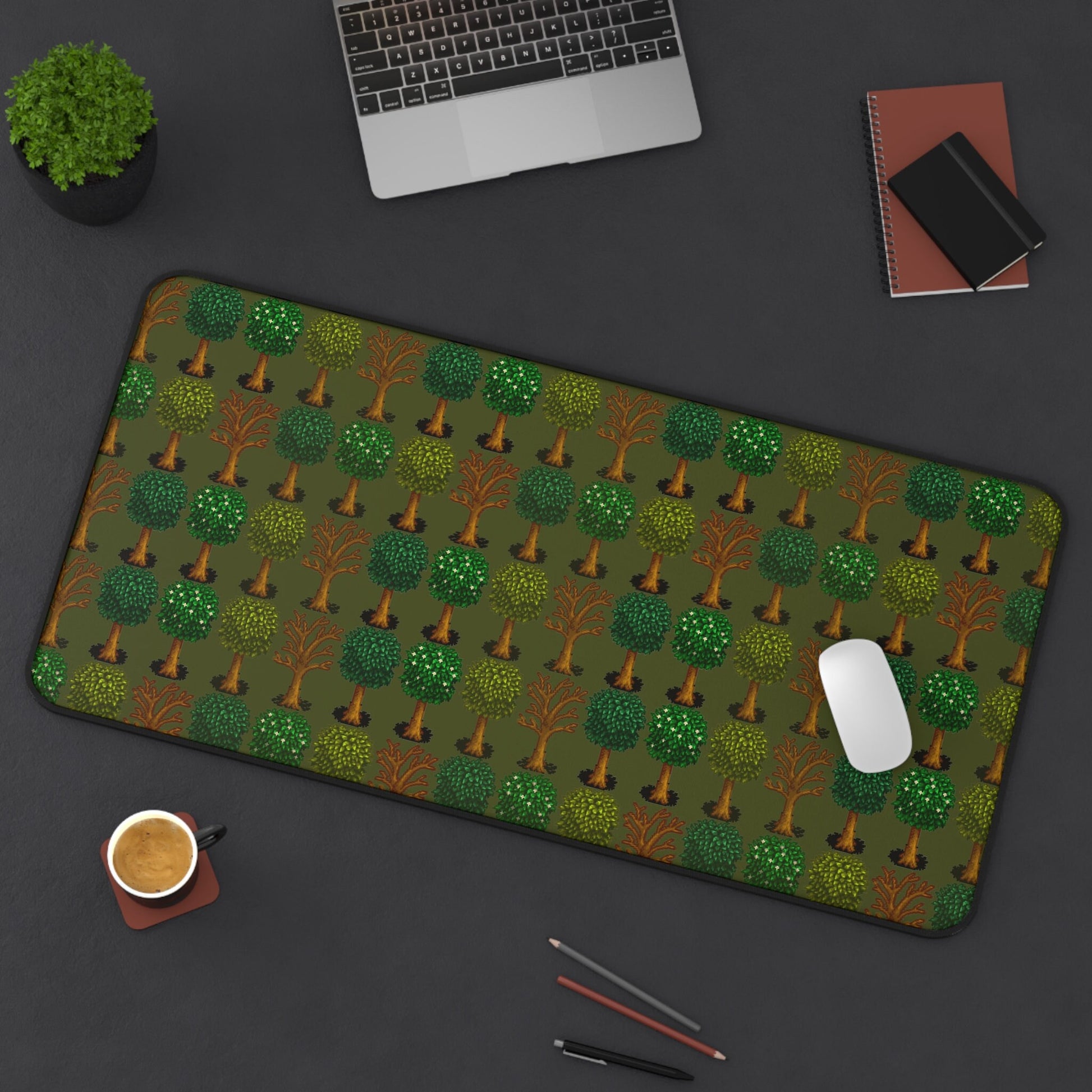 Stardew Valley Tree Mouse Pad XL, Gaming Desk Mat, Gift for Him and Her, Cozy Gamer Decor, Custom Pixel Game, 8bit, Art Merch, Fall Trees