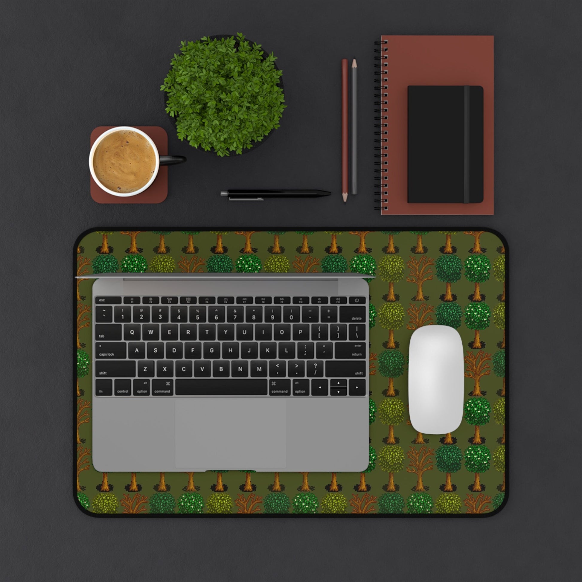 Stardew Valley Tree Mouse Pad XL, Gaming Desk Mat, Gift for Him and Her, Cozy Gamer Decor, Custom Pixel Game, 8bit, Art Merch, Fall Trees