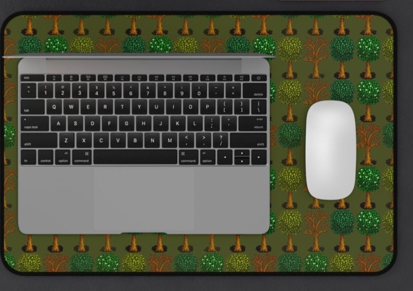Stardew Valley Tree Mouse Pad XL, Gaming Desk Mat, Gift for Him and Her, Cozy Gamer Decor, Custom Pixel Game, 8bit, Art Merch, Fall Trees