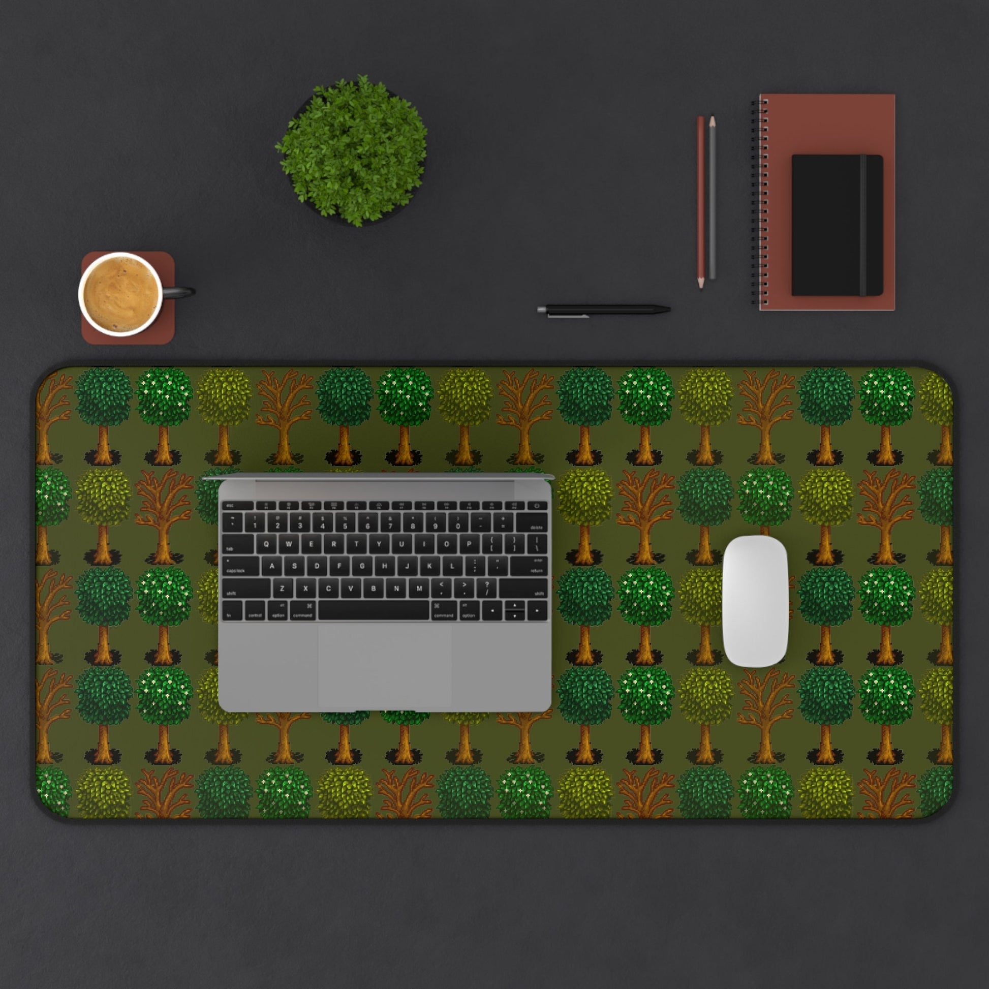 Stardew Valley Tree Mouse Pad XL, Gaming Desk Mat, Gift for Him and Her, Cozy Gamer Decor, Custom Pixel Game, 8bit, Art Merch, Fall Trees