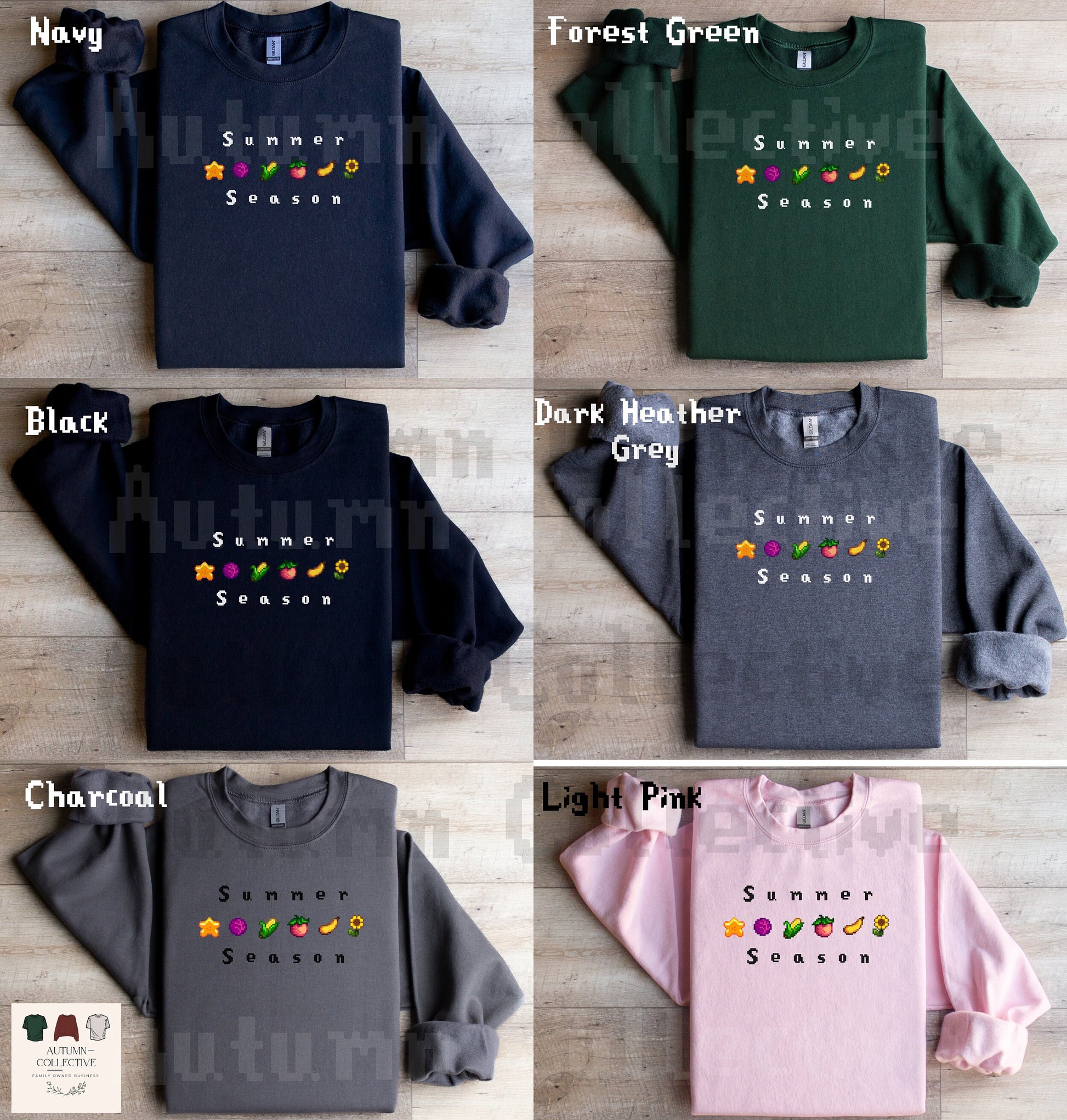 Colors Available: Navy, Forest Green, Black, Dark Heather Grey, Charcoal, and Light Pink.