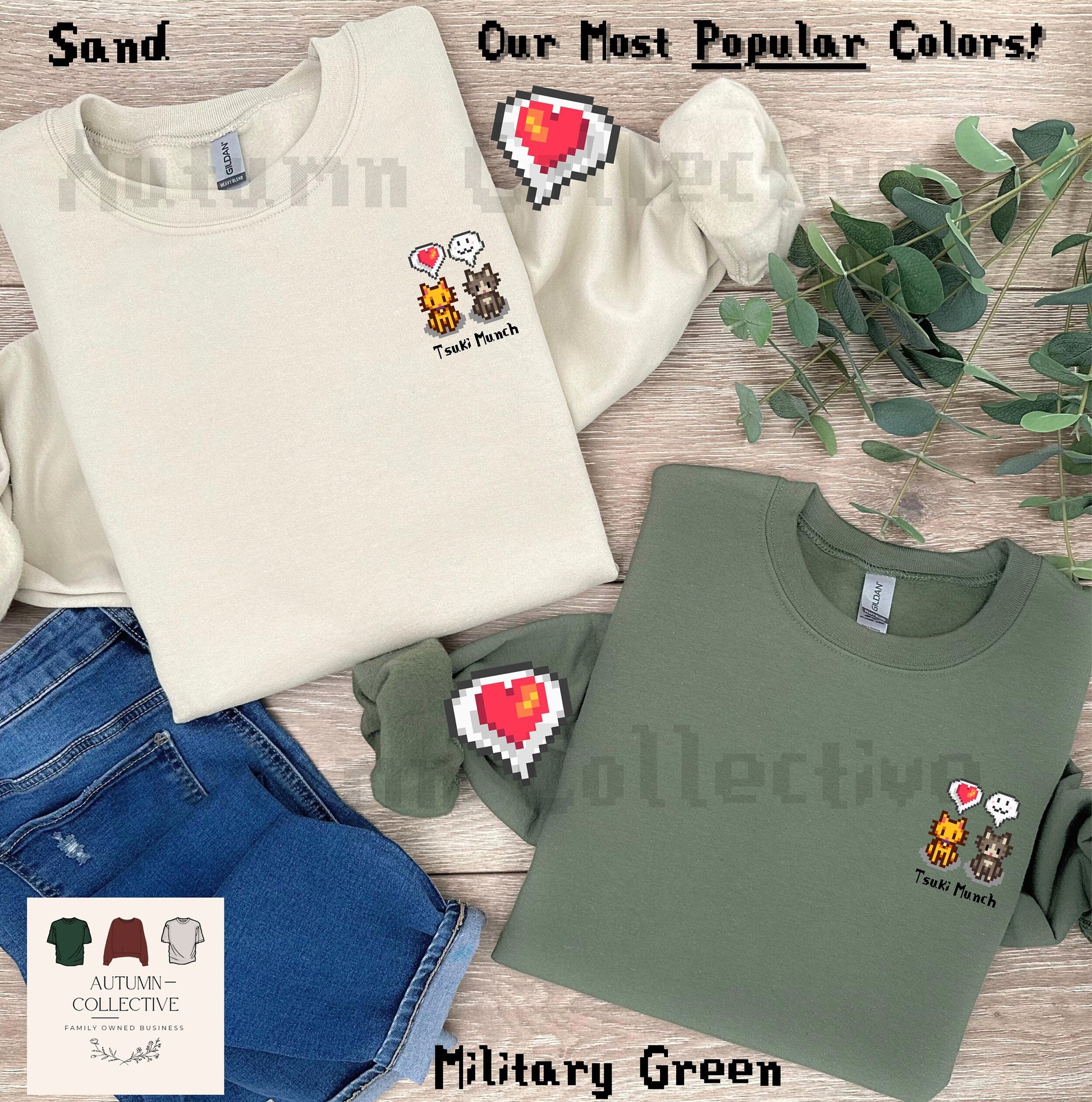 Personalized Cat Stardew Valley Sweatshirt, Gift for Gamer, Video Game Art, Cozy Gamer, Unisex Gaming Shirt, Custom Name Cat Shirt