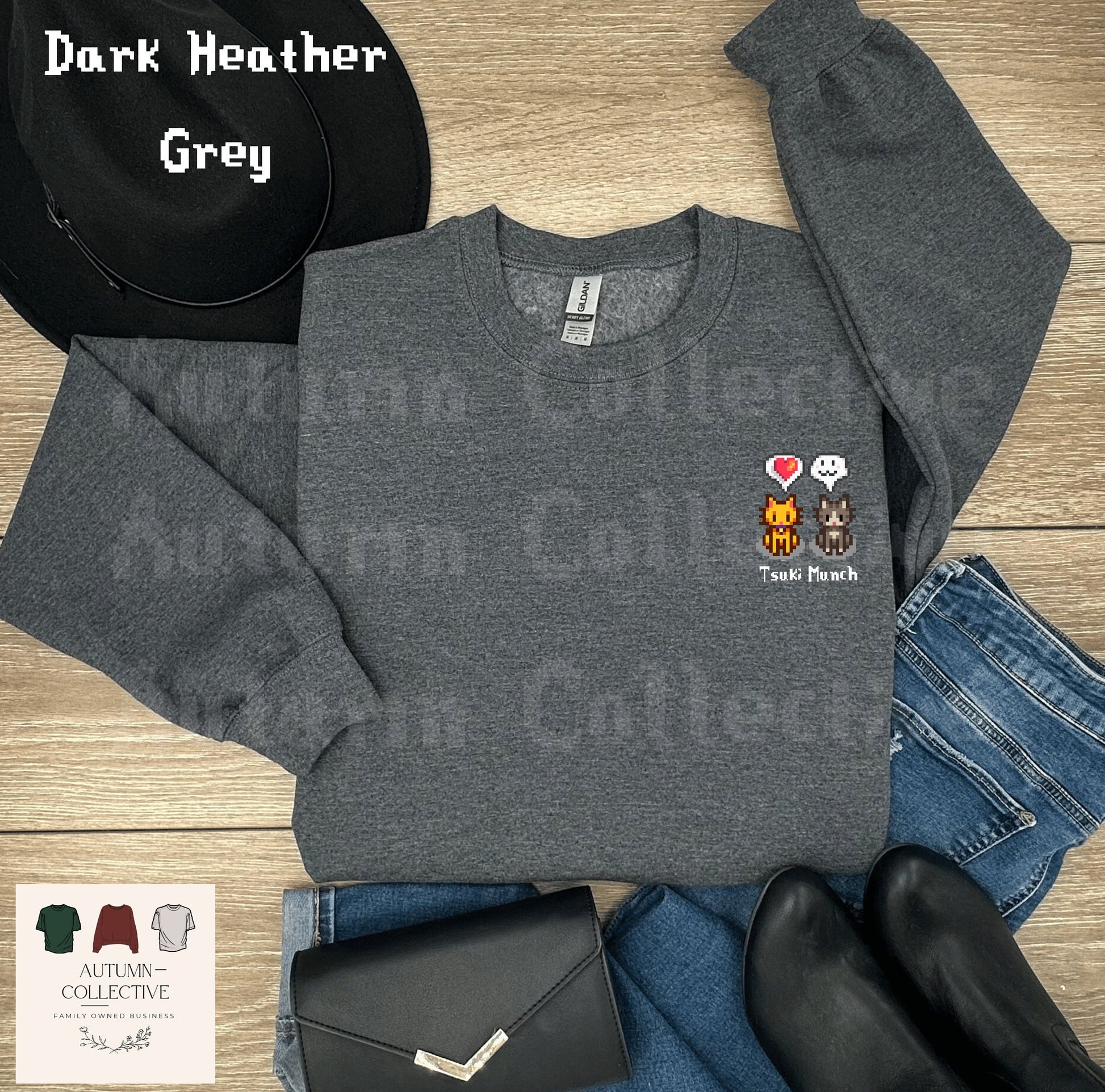 Personalized Cat Stardew Valley Sweatshirt, Gift for Gamer, Video Game Art, Cozy Gamer, Unisex Gaming Shirt, Custom Name Cat Shirt