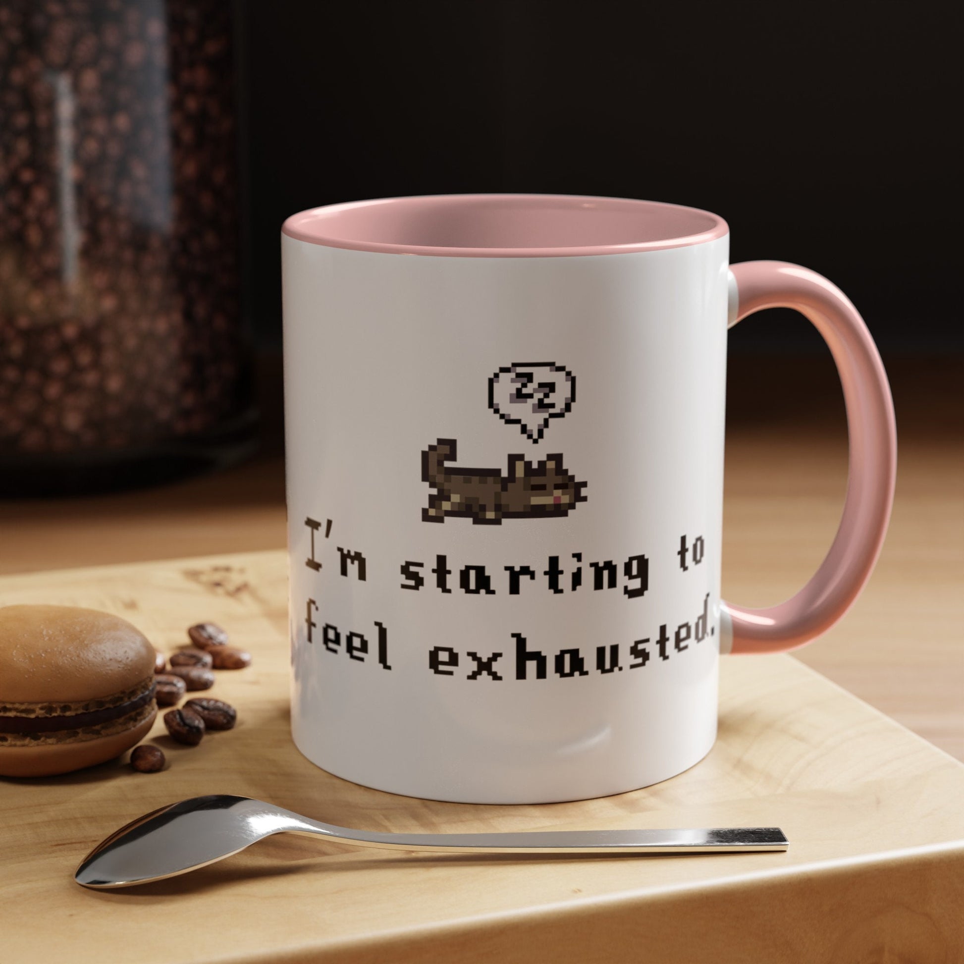 Stardew Valley 11oz Mug, Pelican Town, Gamer Gift, Gift for Him or Her, Pixel Art, Sleepy Cat, Cat Lover Gift, Farming Game, Cozy Gamer,