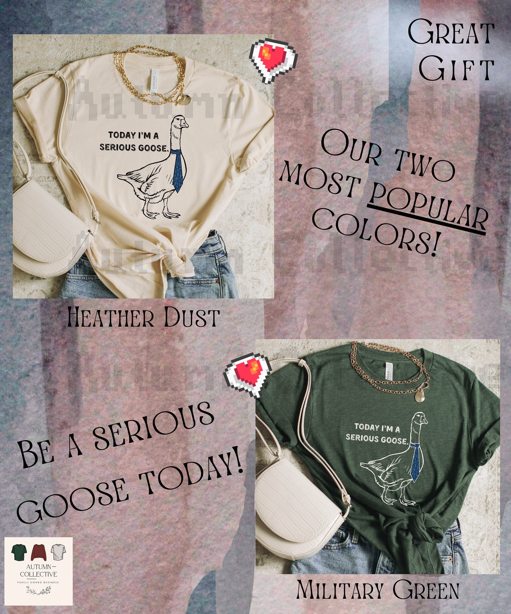 Today I'm a Serious Goose TShirt, Gift for Him or Her, Satire, What's up Brother, Goose Lover Shirt, Animal Lover, Honk, Funny, Bird Merch