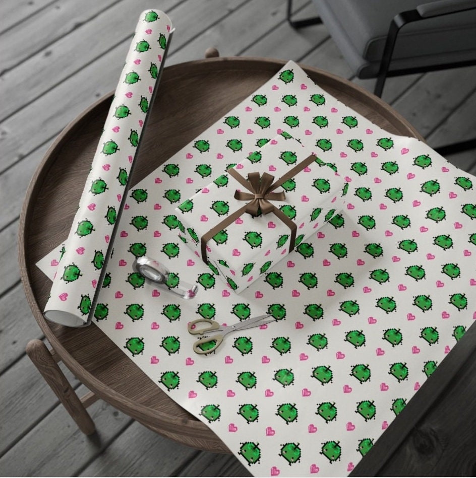 Stardew Valley Junimo Wrapping Paper for Birthdays, Christmas or Valentines Day