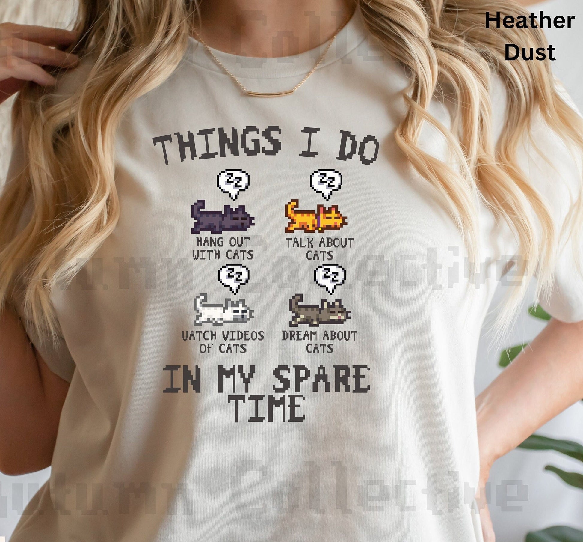 Original Cat Stardew Valley Shirt, Things I Do In My Spare Time, Funny Cat Tee, 8Bit Pixel Cat, Trendy Gamer, Videogame Cat Shirt, Cozy Tee