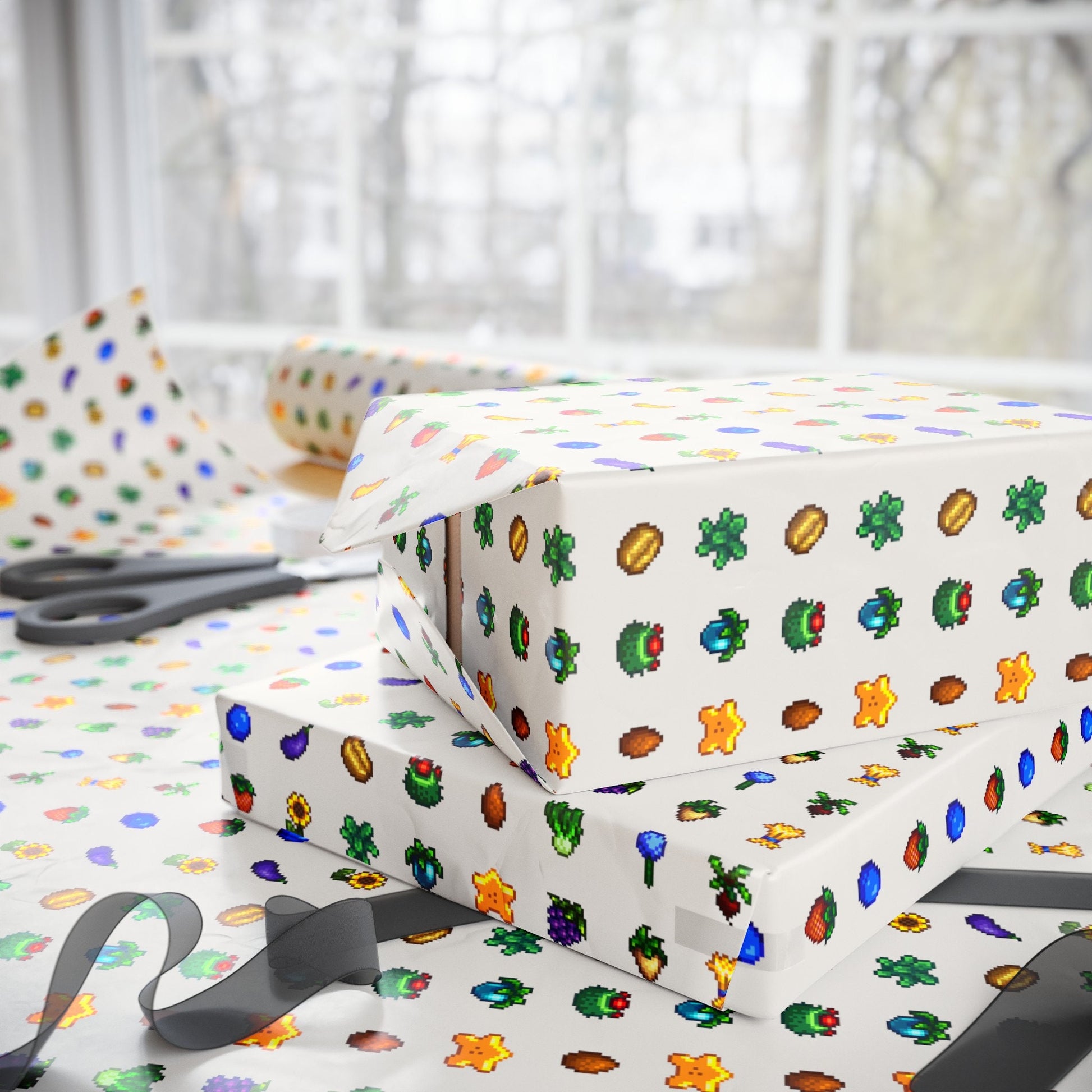 Stardew Valley Crops Wrapping Paper