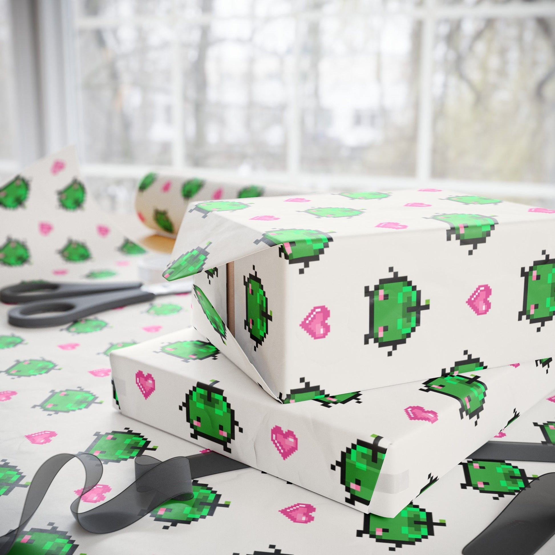 Stardew Valley Junimo Wrapping Paper for Birthdays, Christmas or Valentines Day