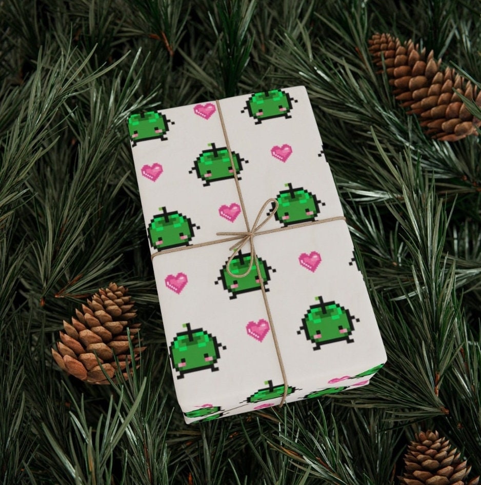 Stardew Valley Junimo Wrapping Paper for Birthdays, Christmas or Valentines Day