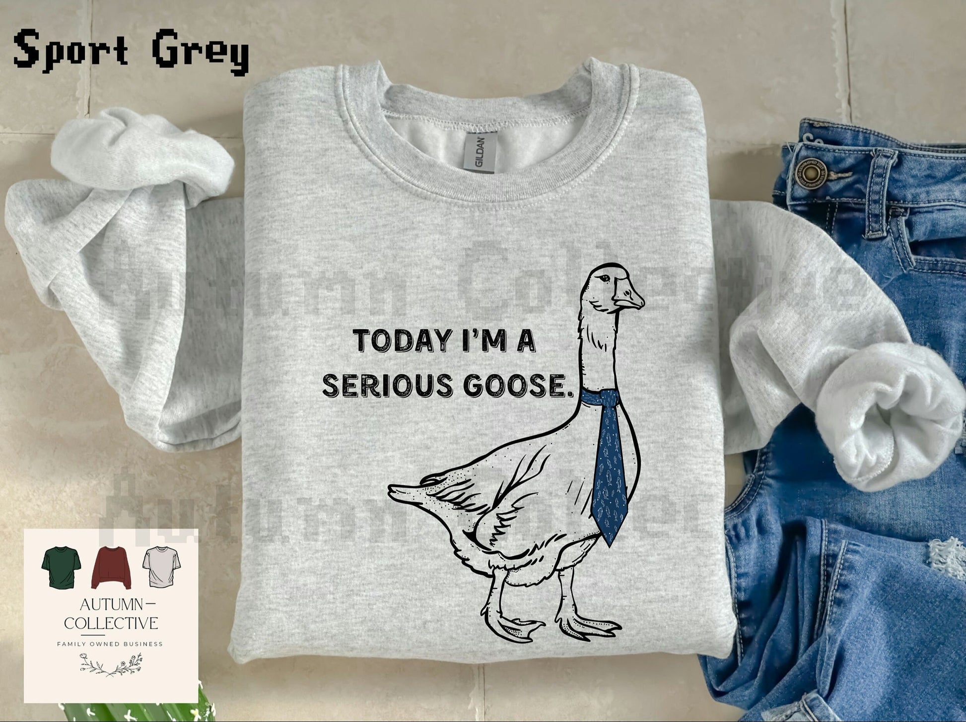 Today I&#39;m a serious goose sweatshirt best seller
unisex crewneck