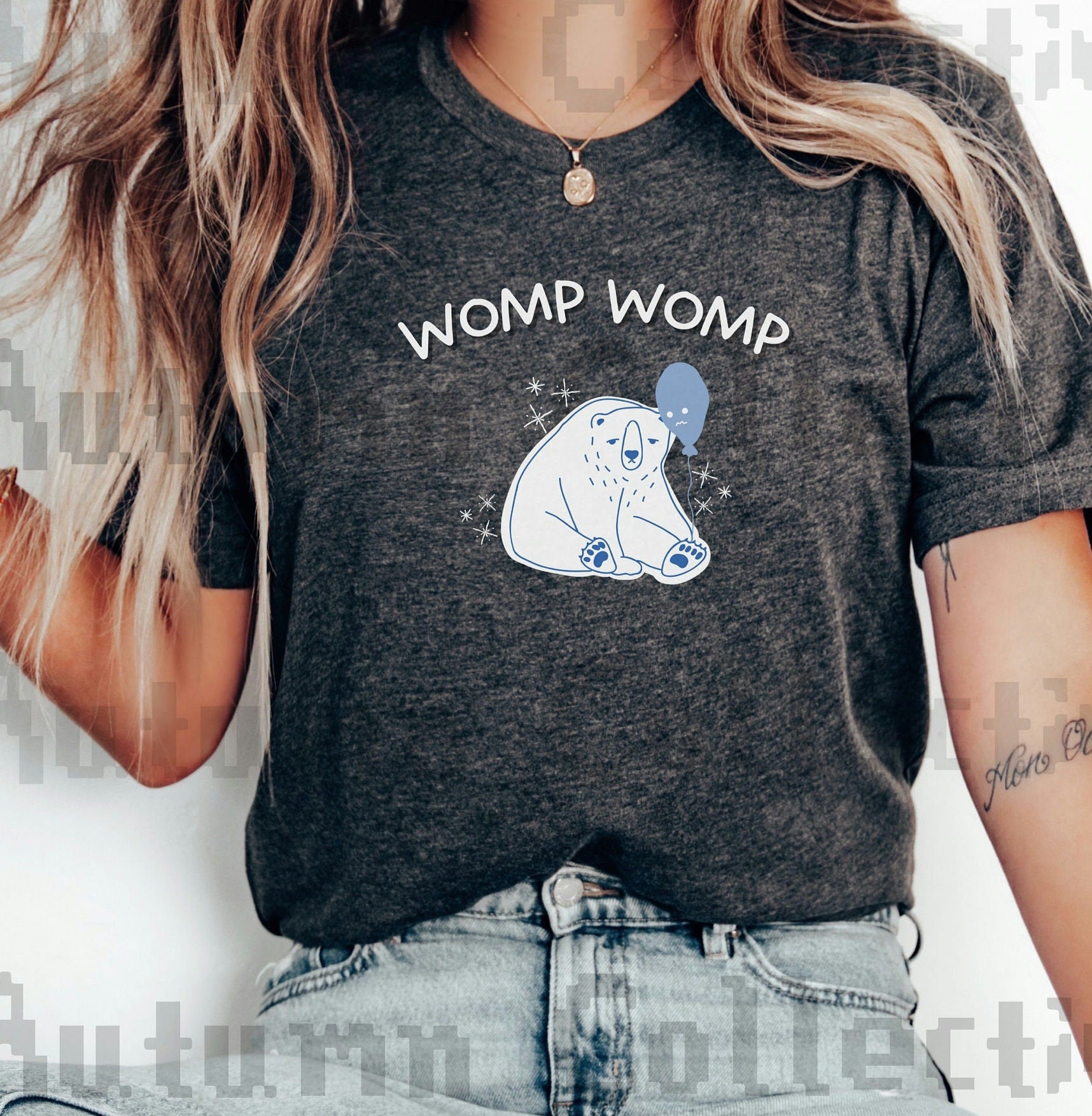 Womp Womp Sad Day Shirt, Unisex Meme Bear TShirt, Funny Womp Shirt, Gift for Him or Her, Mental Health Gift, Funny Birthday Gift for Sibling