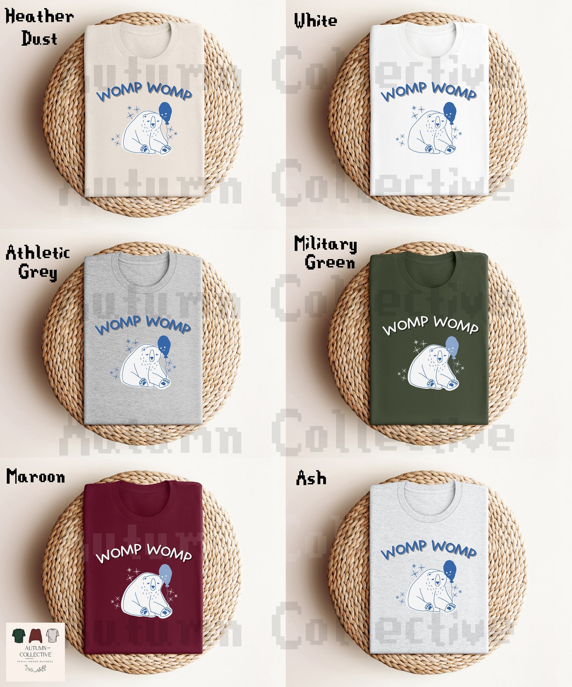 Womp Womp Sad Day Shirt, Unisex Meme Bear TShirt, Funny Womp Shirt, Gift for Him or Her, Mental Health Gift, Funny Birthday Gift for Sibling
