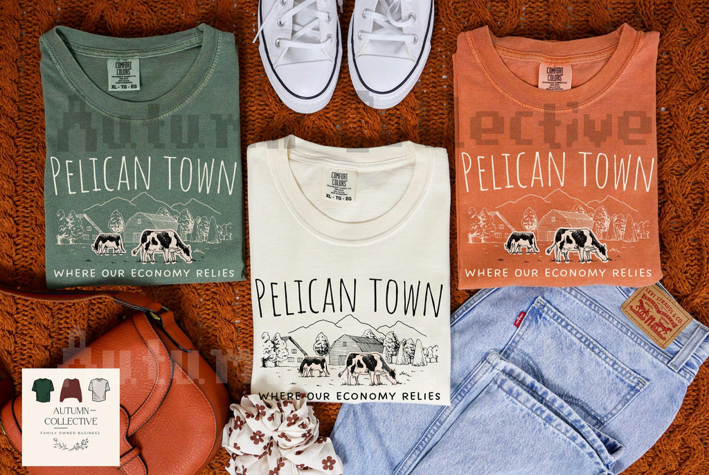 Comfort Colors Stardew Valley Shirt, Pelican Town, Stardew Valley Birthday, Indie Farm, Gamer Gift, Cozy Gamer, 8Bit, Videogame, Pixel Art