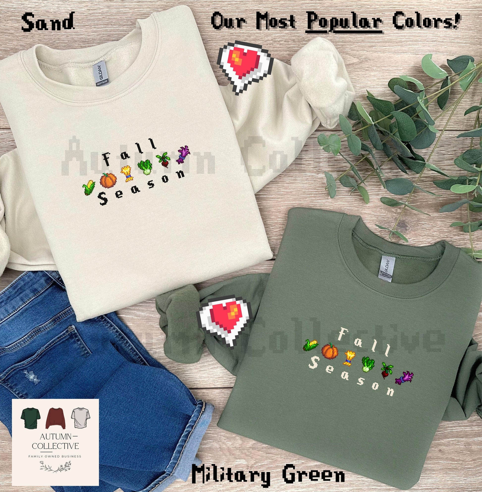 Fall Season Stardew Valley crops farming Sweatshirt