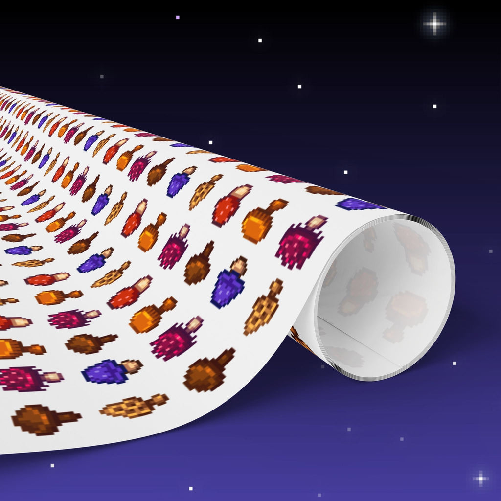Stardew Valley Mushroom Foraging Wrapping Paper