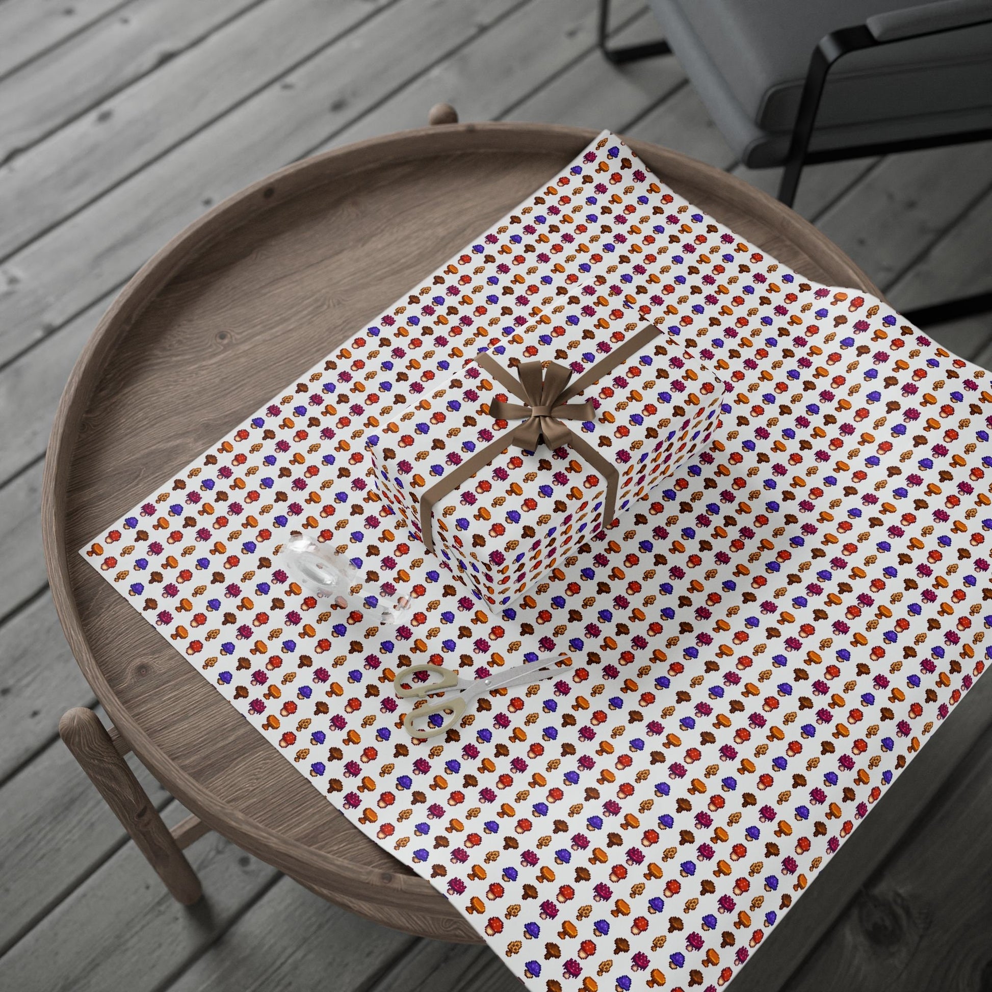 Stardew Valley Mushroom Foraging Wrapping Paper