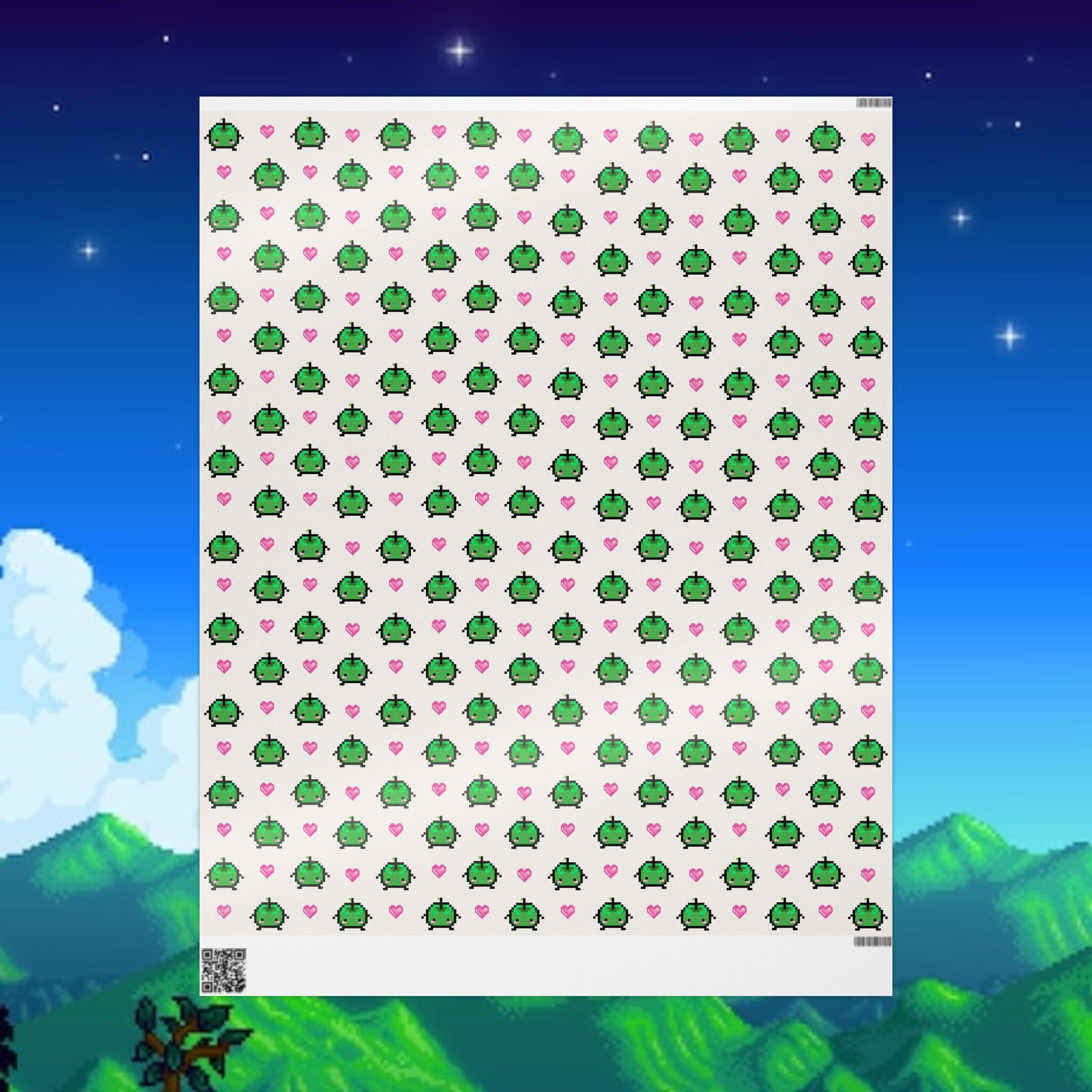 Stardew Valley Junimo Wrapping Paper for Birthdays, Christmas or Valentines Day