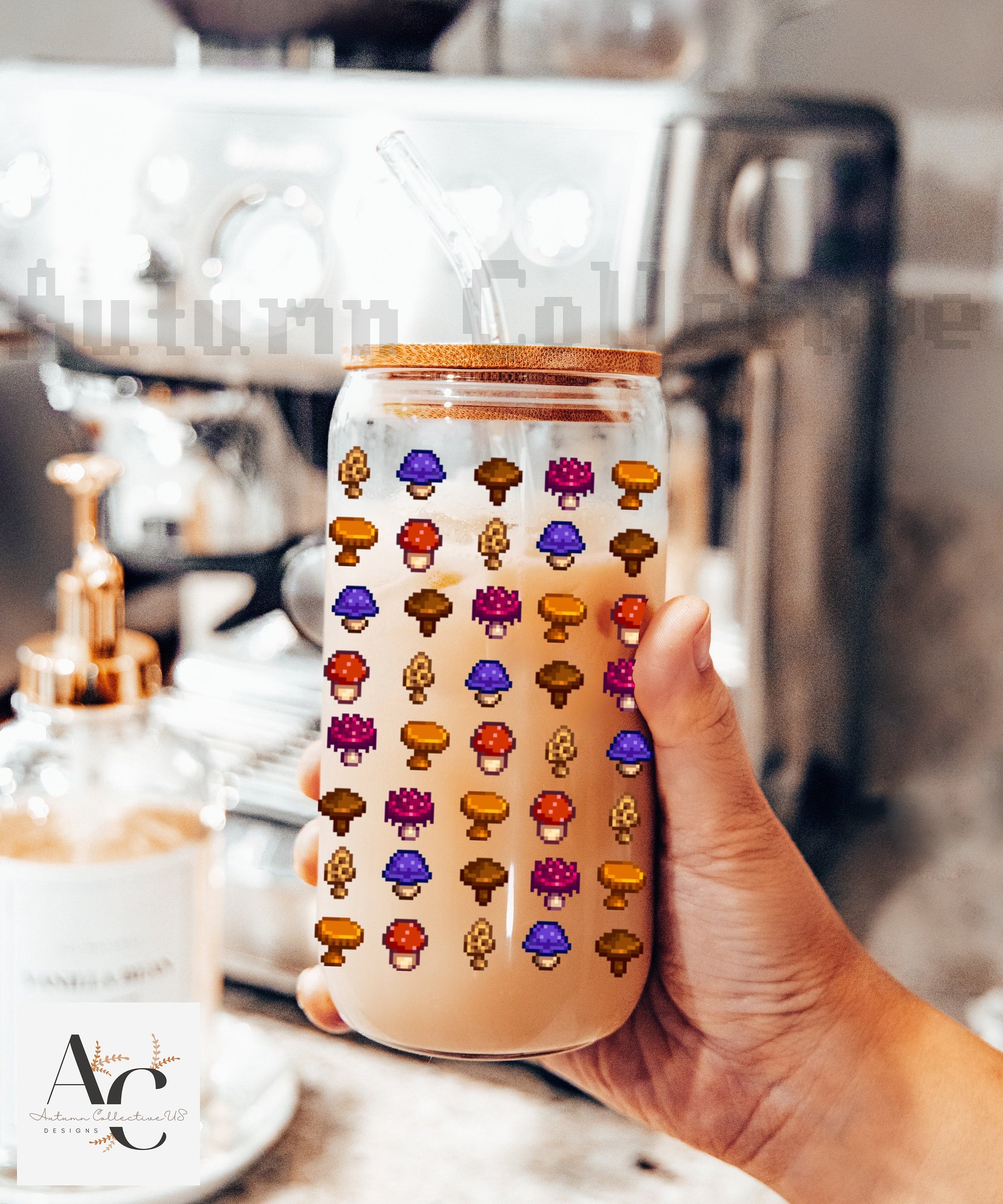 Mushroom Sipper Glass Stardew Valley