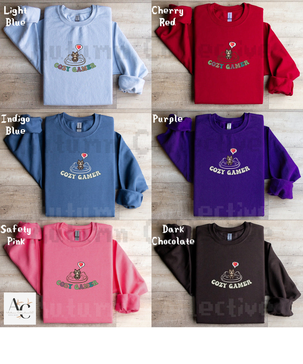 Cozy Gamer Stardew Valley Sweatshirt, Gift for Him and Her, Crossing, Animal, Moon, Harvest, Gamer Girl, Farming Simulator, Indie Farming