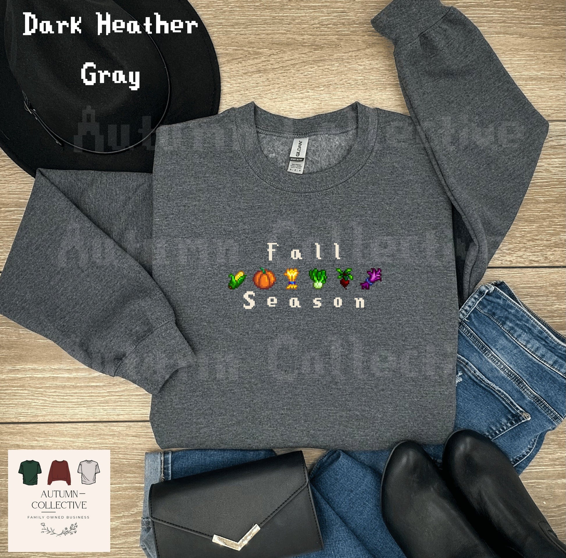 Fall Season Stardew Valley crops farming Sweatshirt