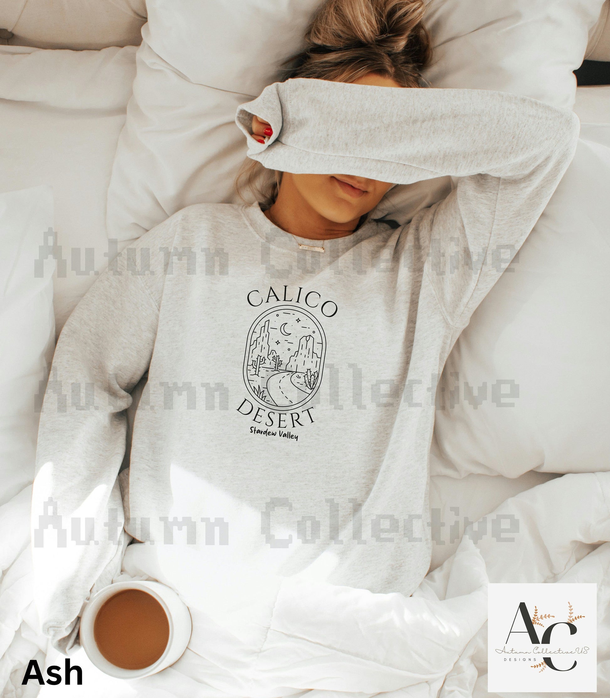 Calico Desert Stardew Valley Sweatshirt, Unisex Crewneck Jumper, Gamer Gift, Cozy Gaming Pullover, Video Game Apparel, Pelican Town