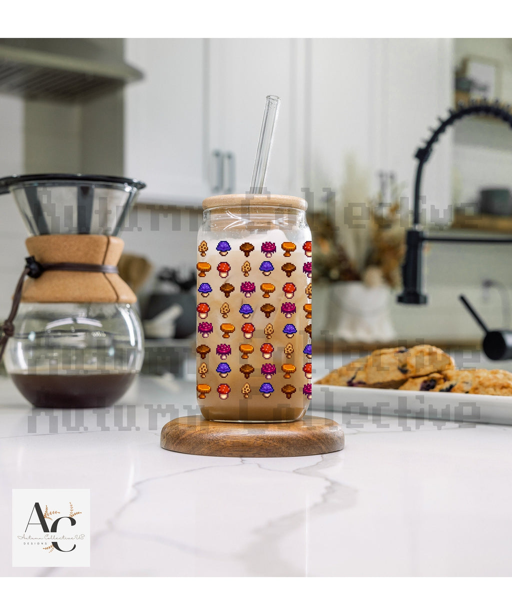 Stardew Valley Mushroom SIpper Glass