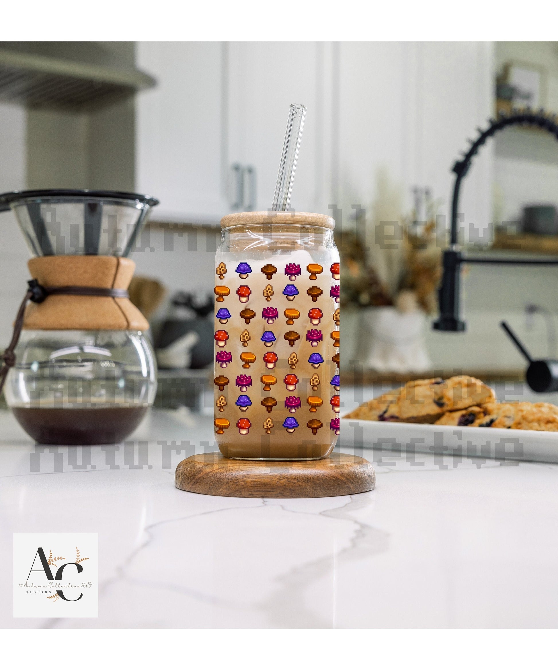 Stardew Valley Mushroom SIpper Glass